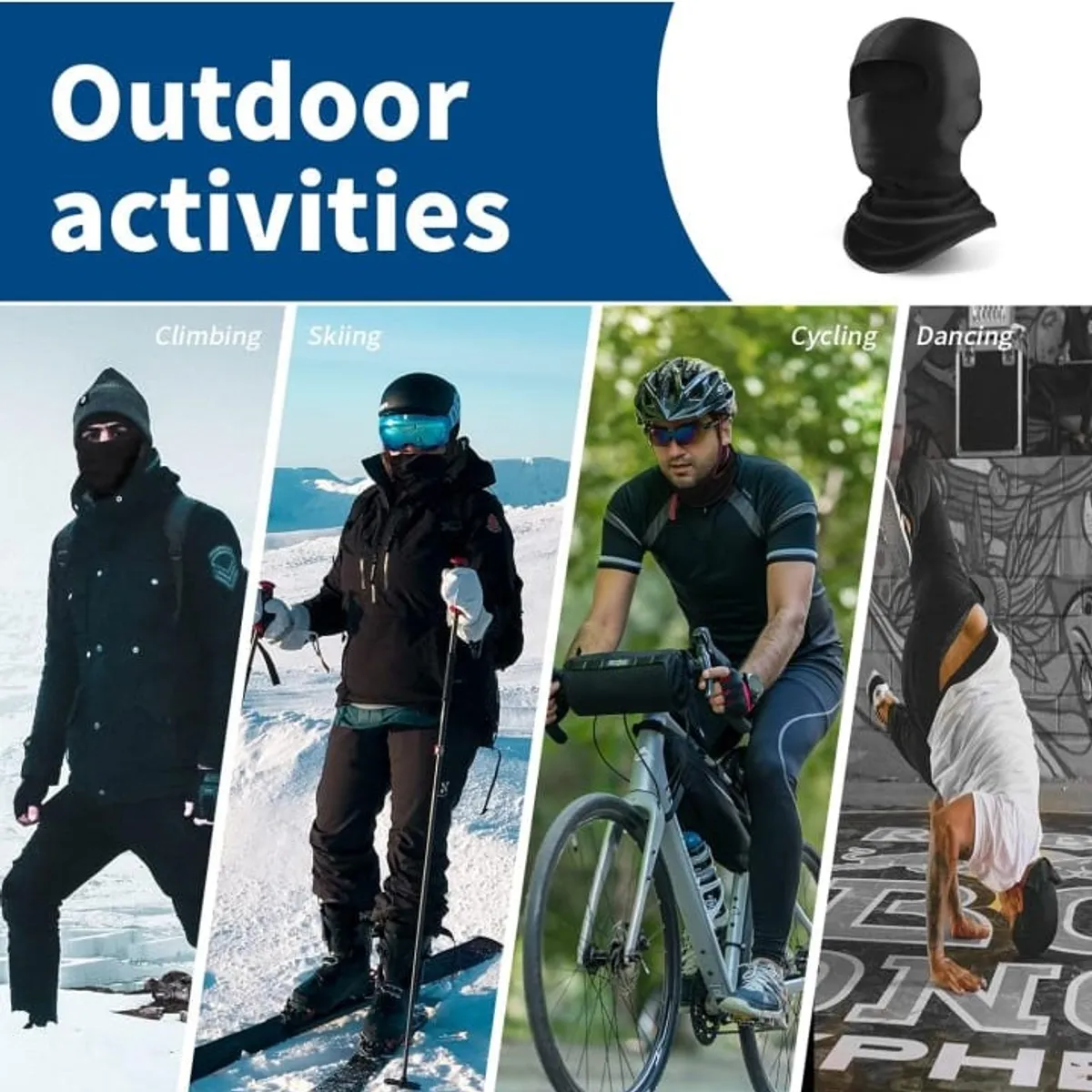 Ski Mask Balaclava Shiesty, 1 Pack. 3 PCS