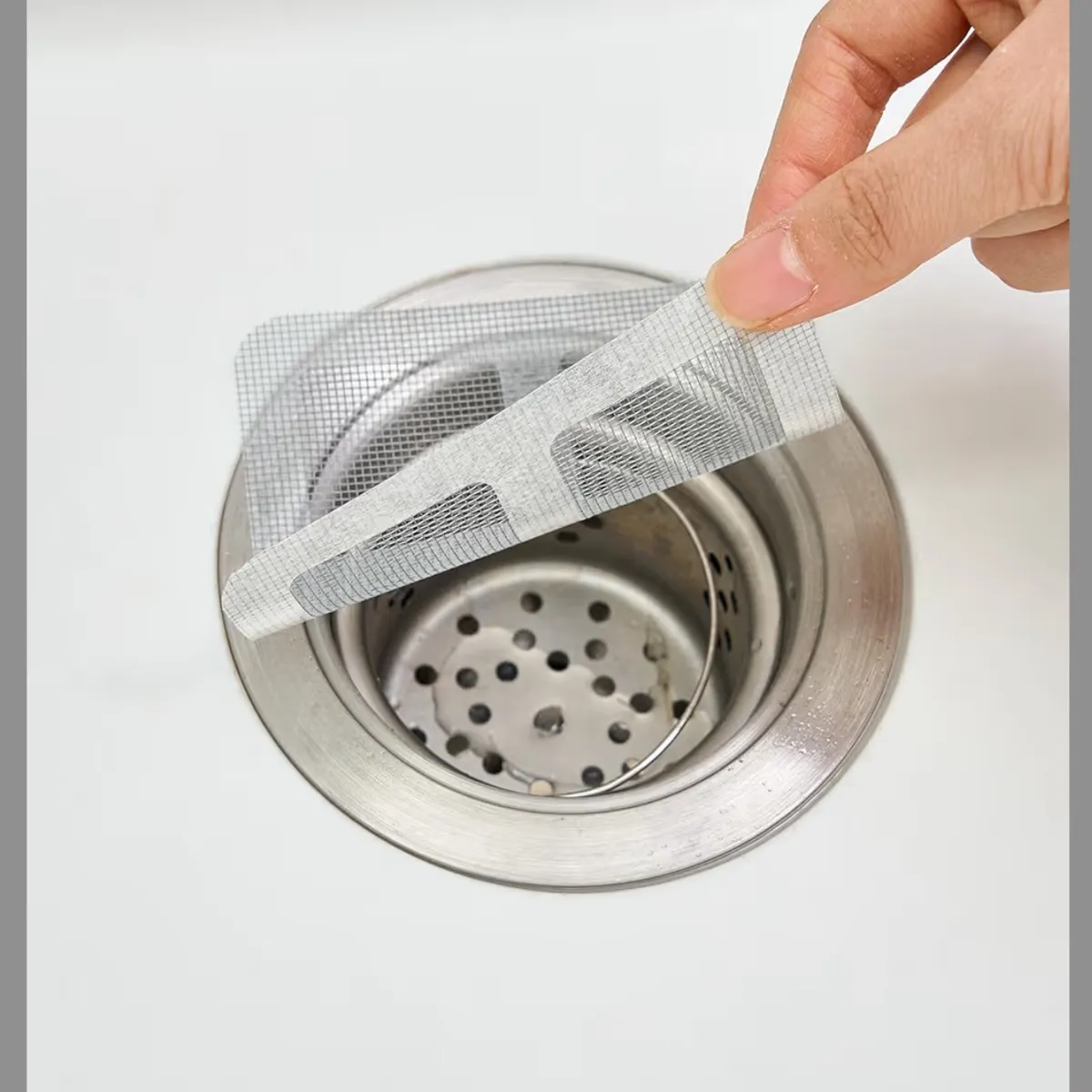 50 PCs Hair Catcher 3.9" Disposable Shower Drain Cover