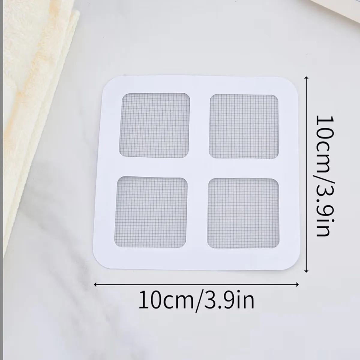 50 PCs Hair Catcher 3.9" Disposable Shower Drain Cover