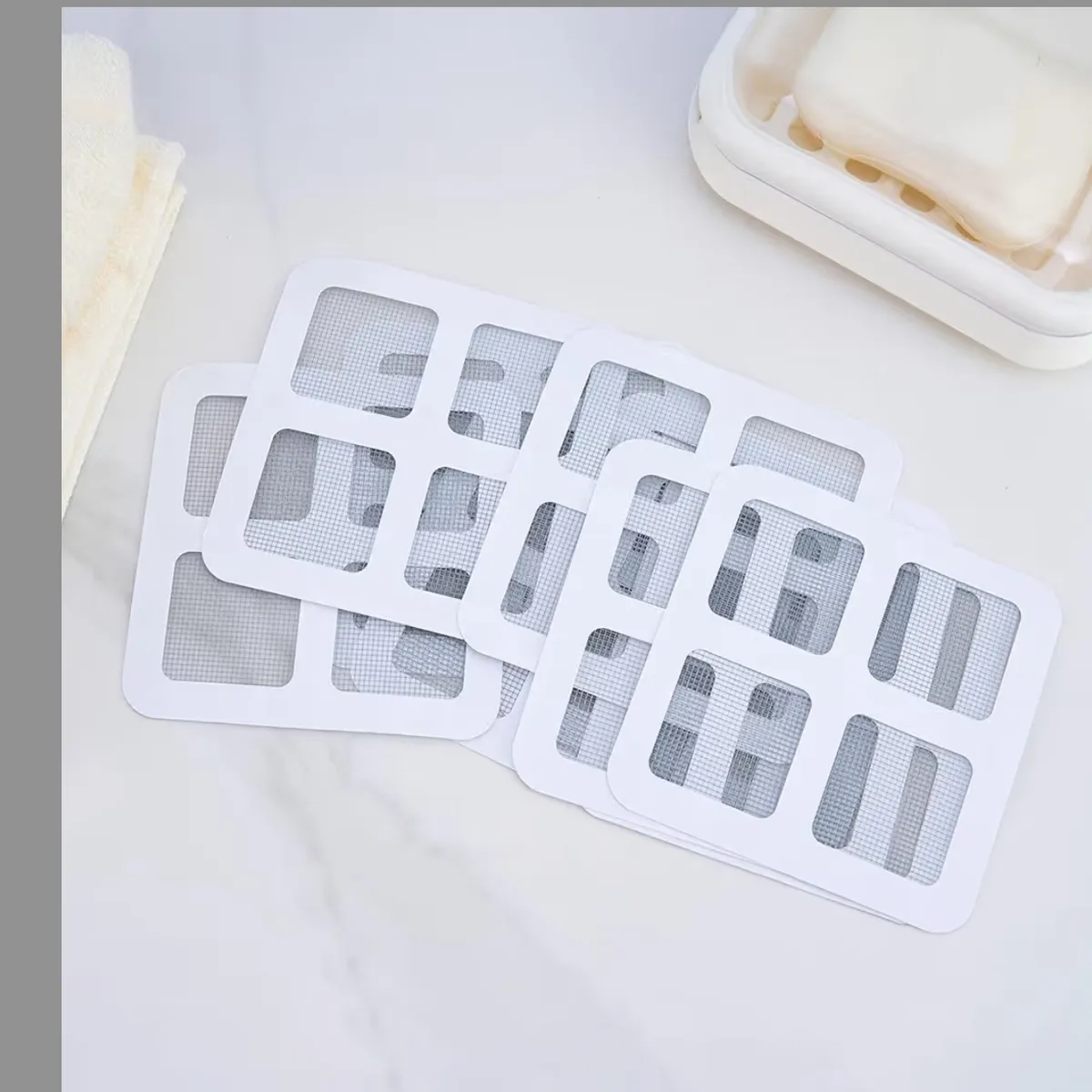 50 PCs Hair Catcher 3.9" Disposable Shower Drain Cover
