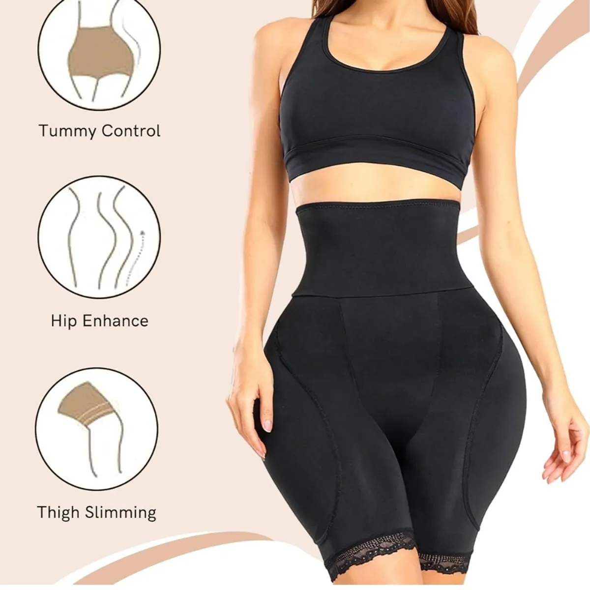 Women's Hip & Tummy Shapewear Panties - Size M