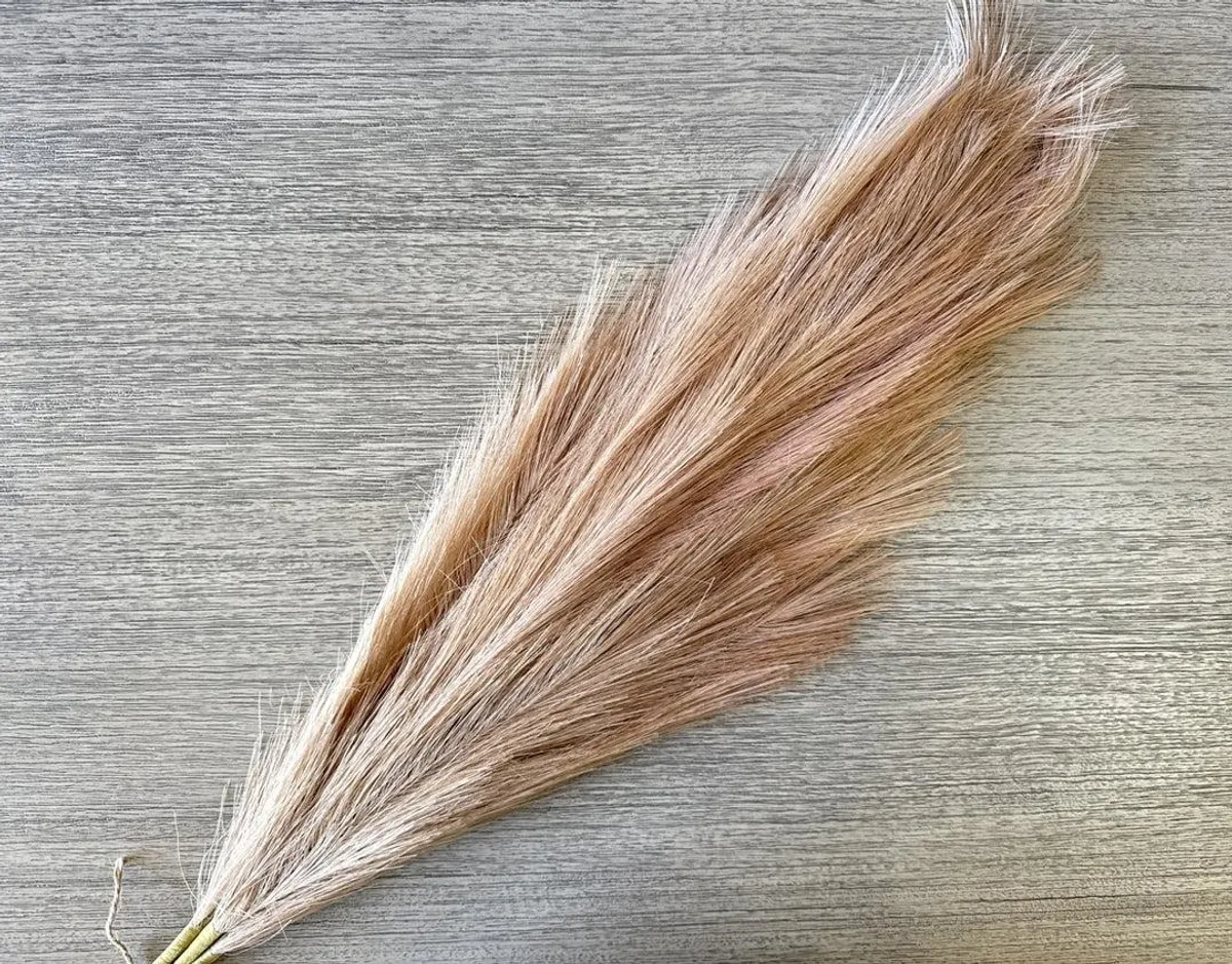 TALL FAUX PAMPAS GRASS - ROSE GOLD