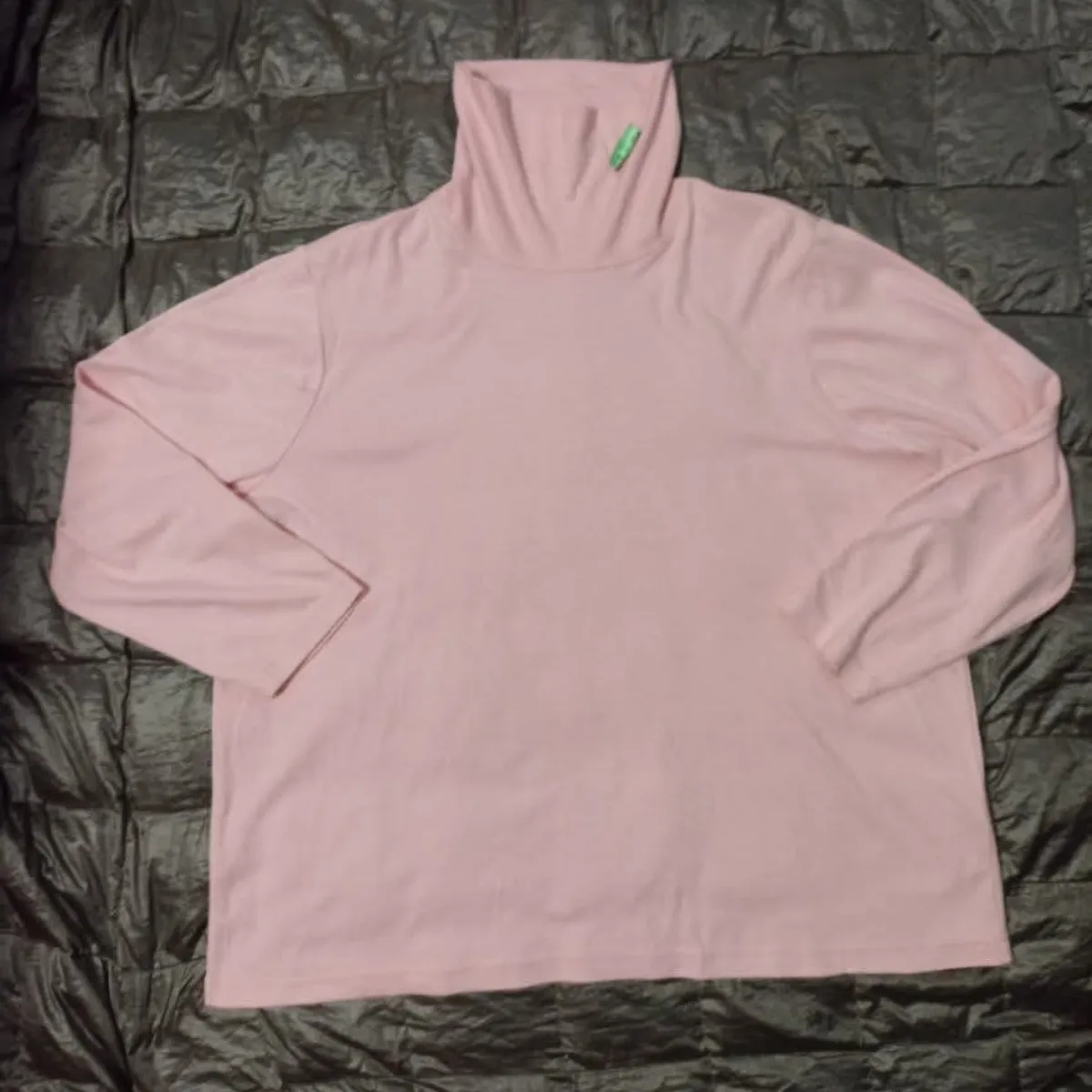 WOMEN Pink Turtles Neck Long Sleeve Top -Size-2x