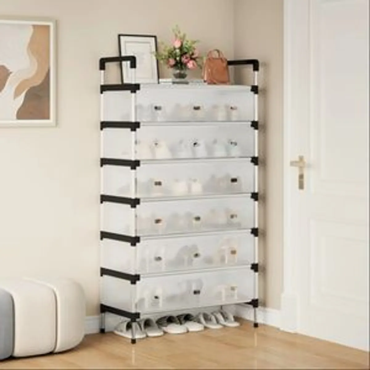 7 Layer Dust Proof Shoes Rack