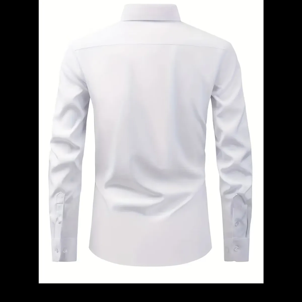 Men's White classic Oxford Shirt-Size-4xl