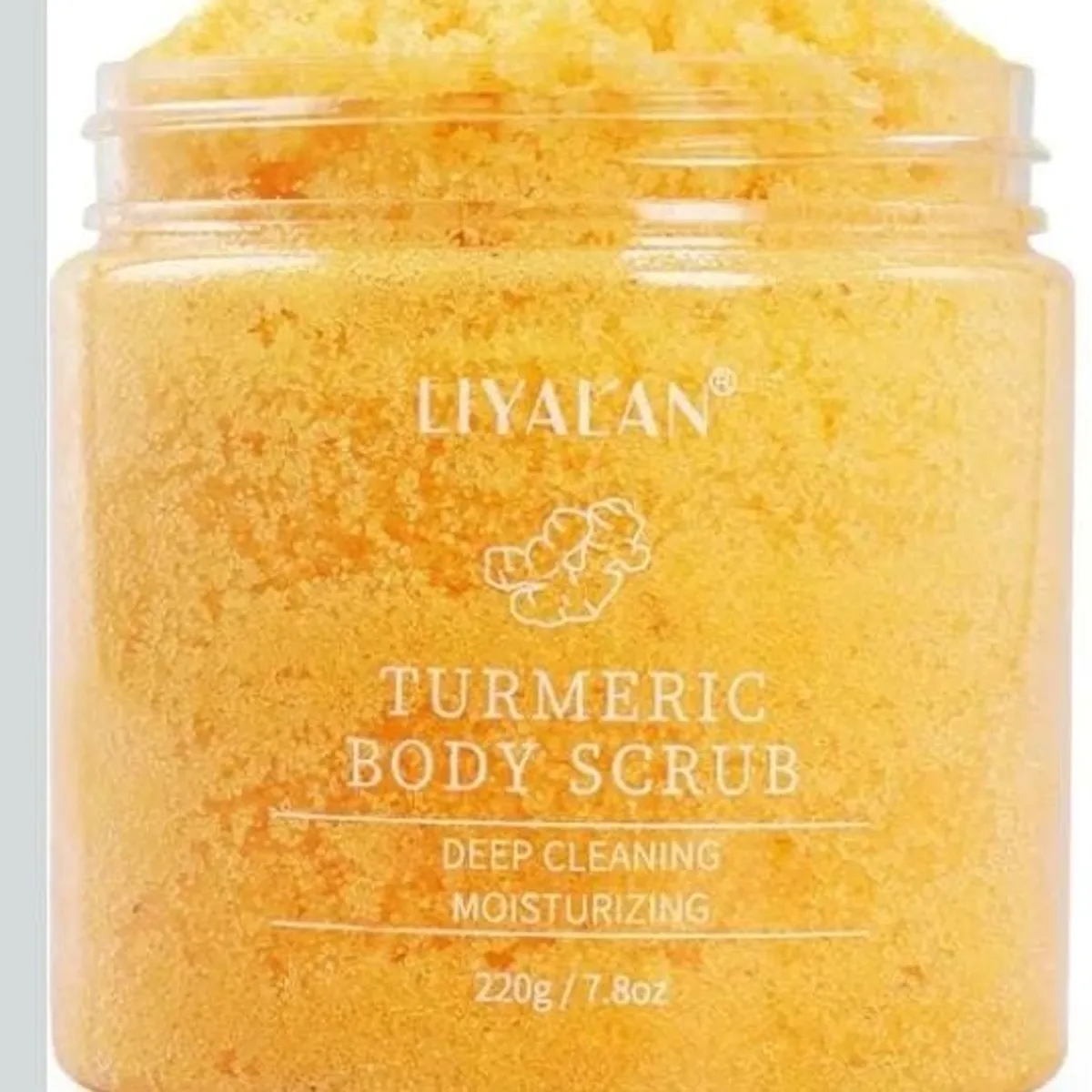 Turmeric Body Scrub(7.8oz / 2pack) Moisturizing and Exfoliating Body, Face, Hand, Foot Scrub, Nourishes Skin, Deep Cleansing