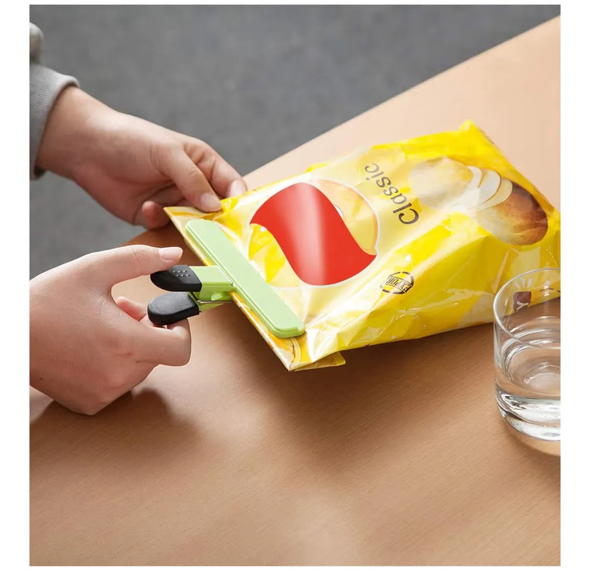 3-Pack Chip Bag Clips, 6 Inch Large Size 3 Colors With Heavy Tight Seal Grip