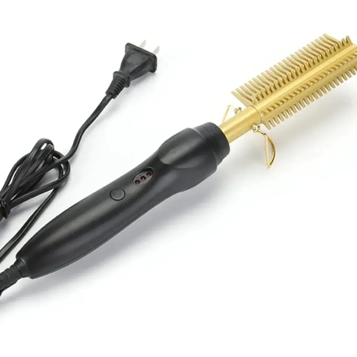 Gold Ceramic Hair Straightener Comb