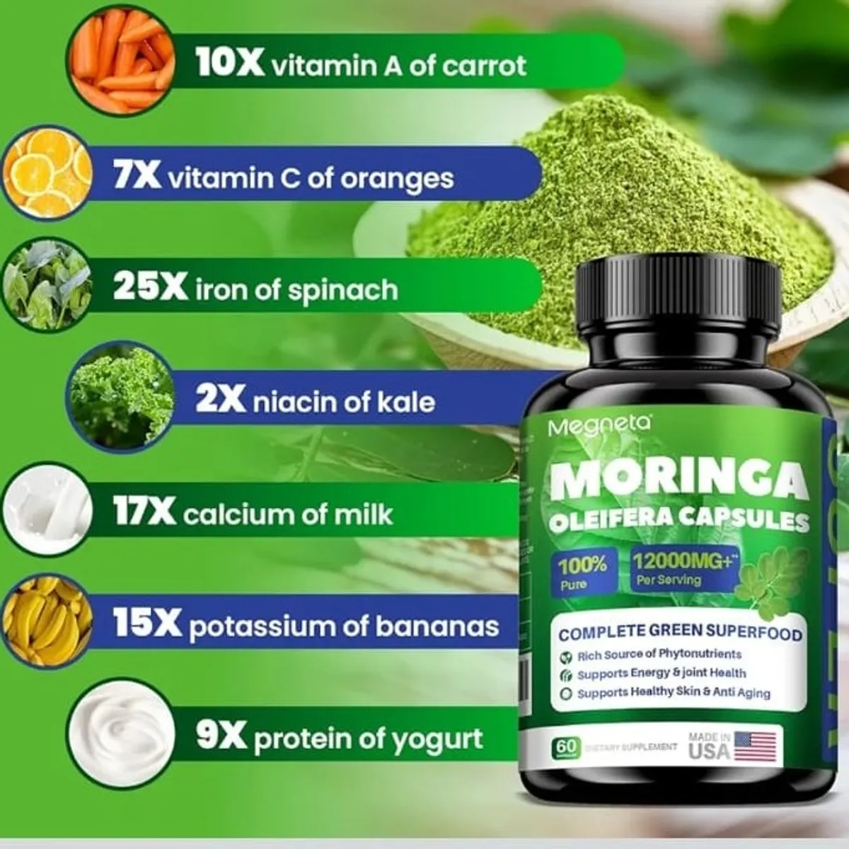 Moringa Capsules 12000mg