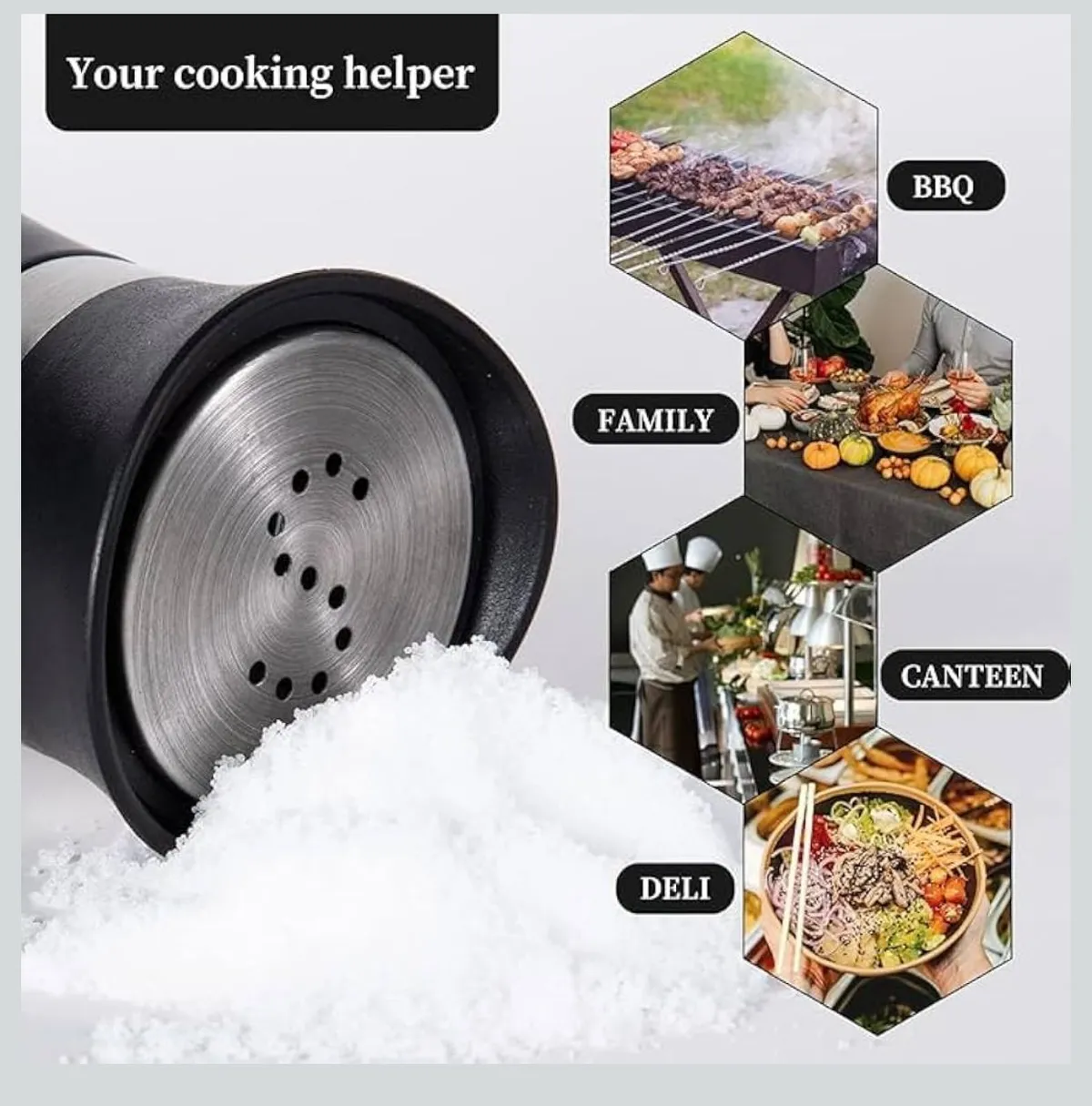 Seasoning Bottle, Salt And Pepper Shaker Set with Stainless Steel Lids