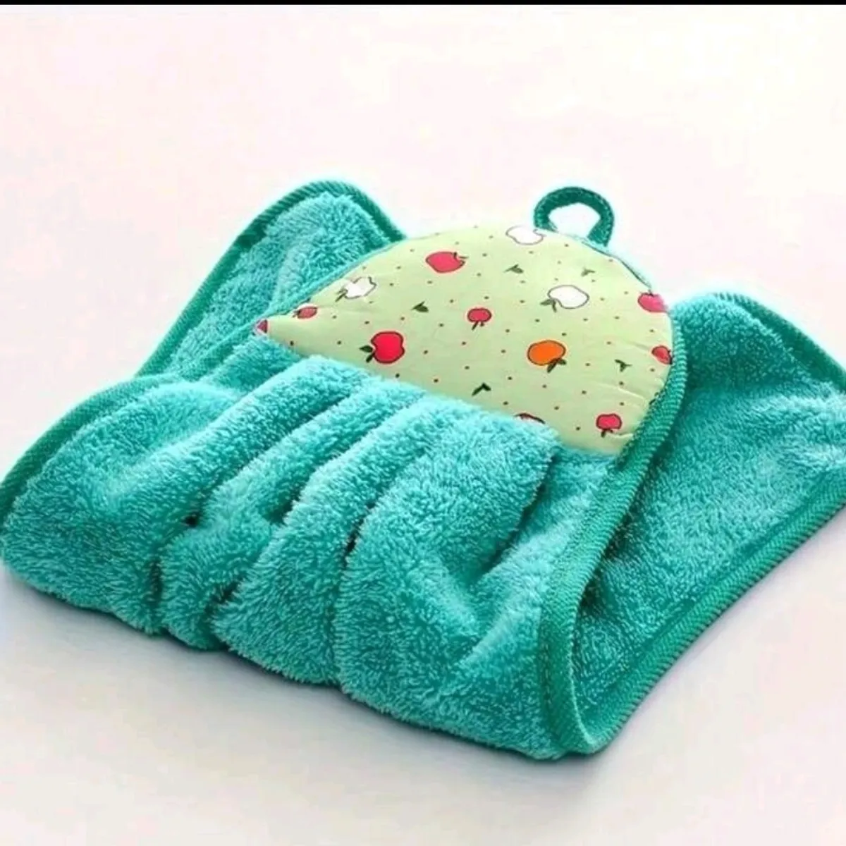 One Blue Apple Hand Towel