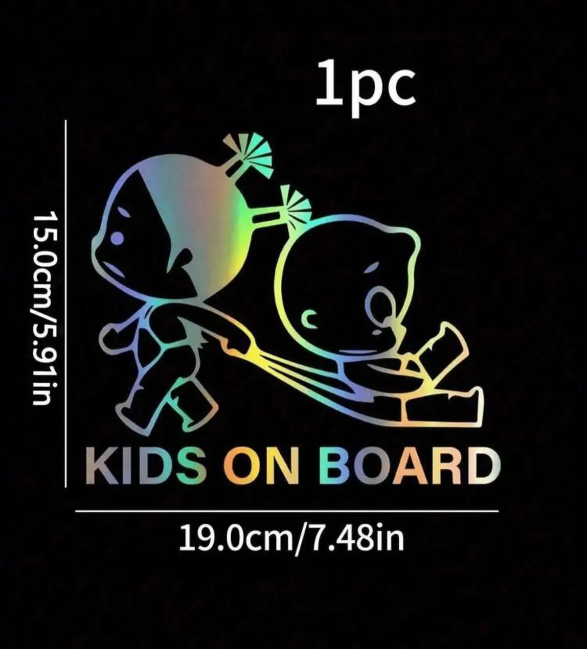 1Pc Kids On Board Cartoon Car Sticker