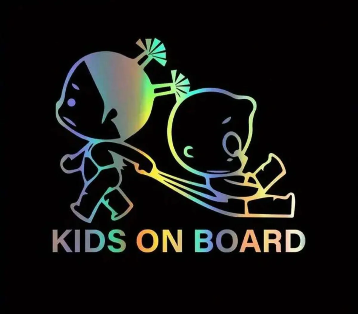 1Pc Kids On Board Cartoon Car Sticker