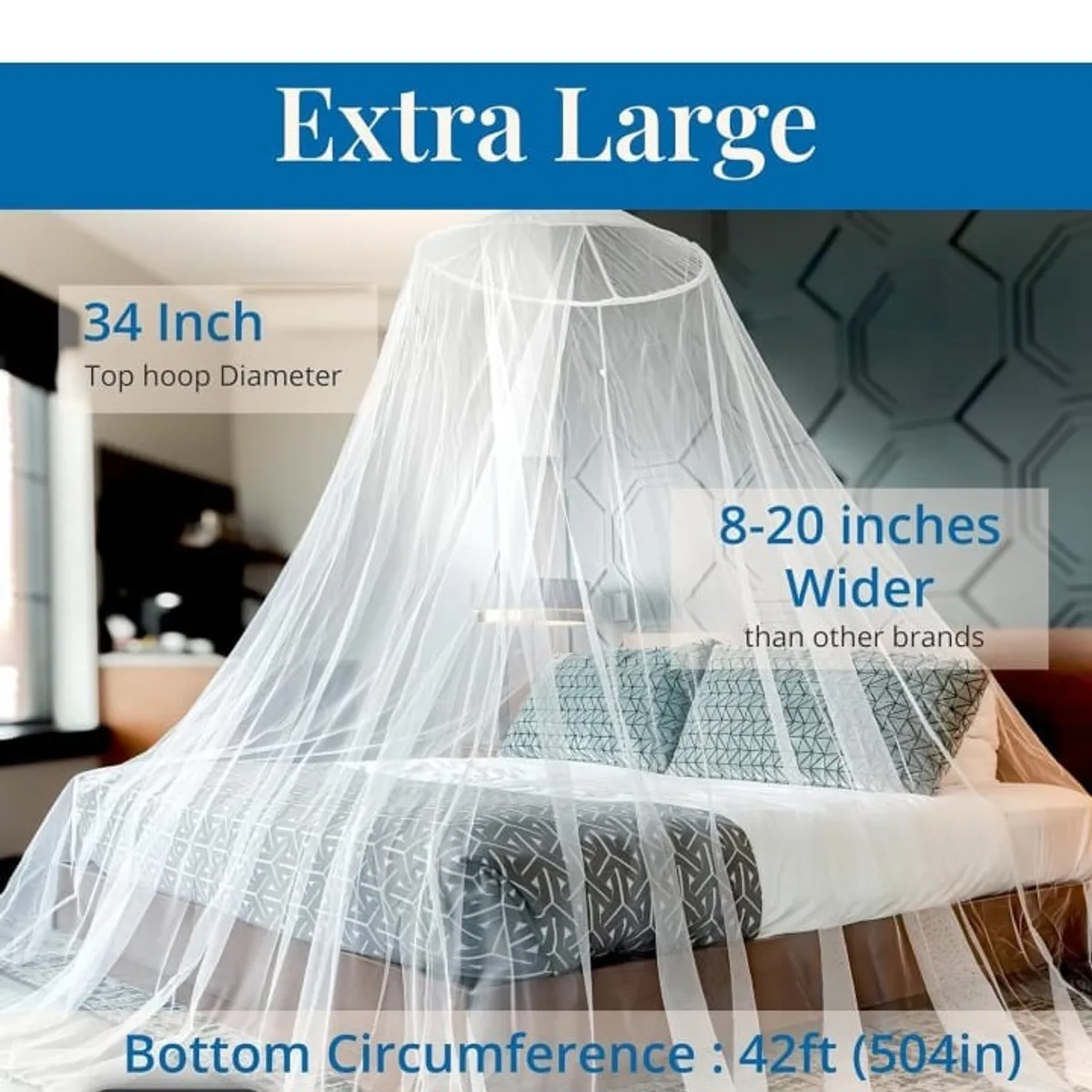 Mosquito Netting for Bed, Extra Large Mosquito Net