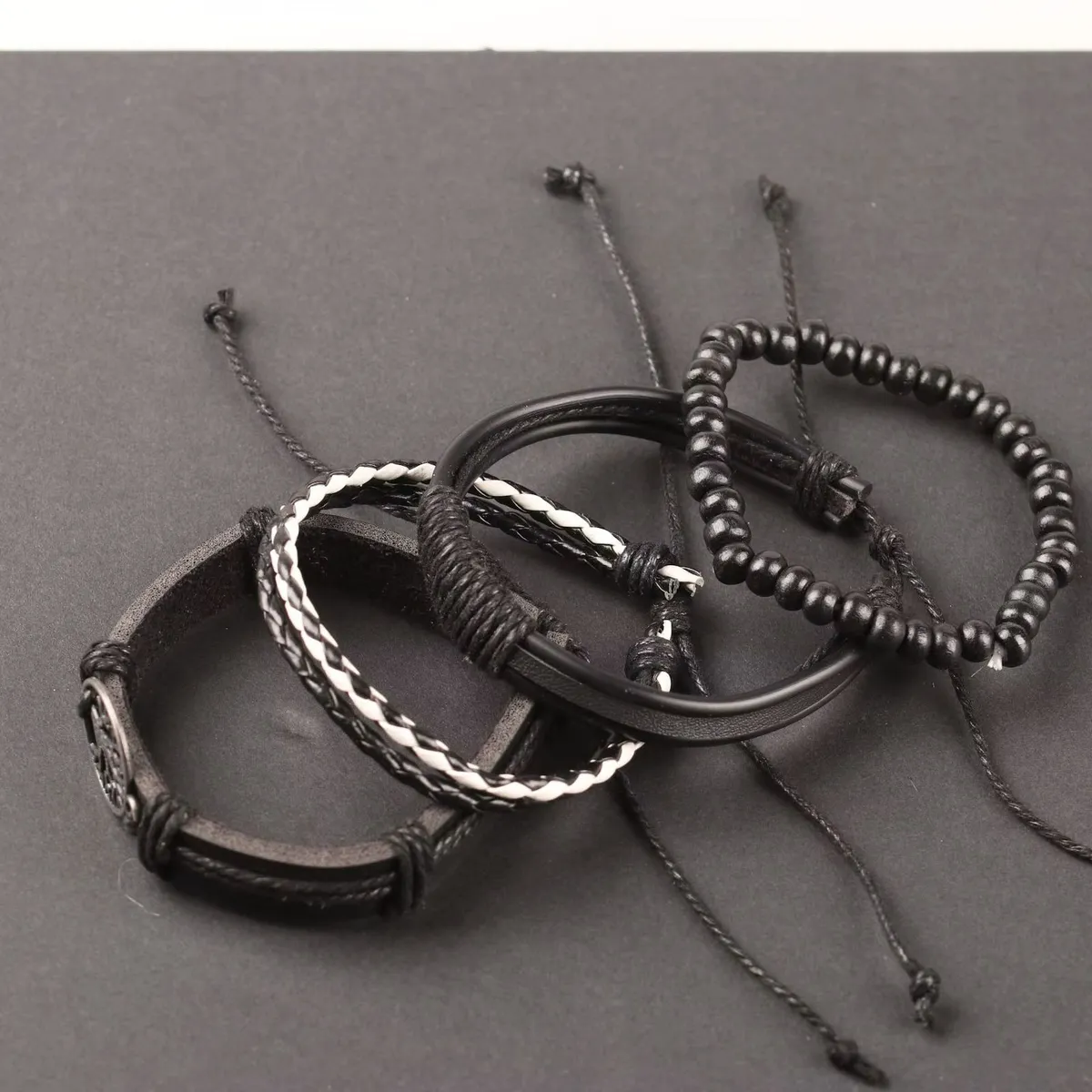 4Pcs Men's Combination Bracelets