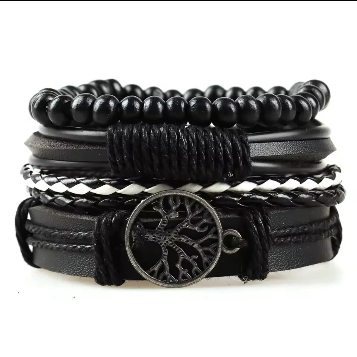 4Pcs Men's Combination Bracelets