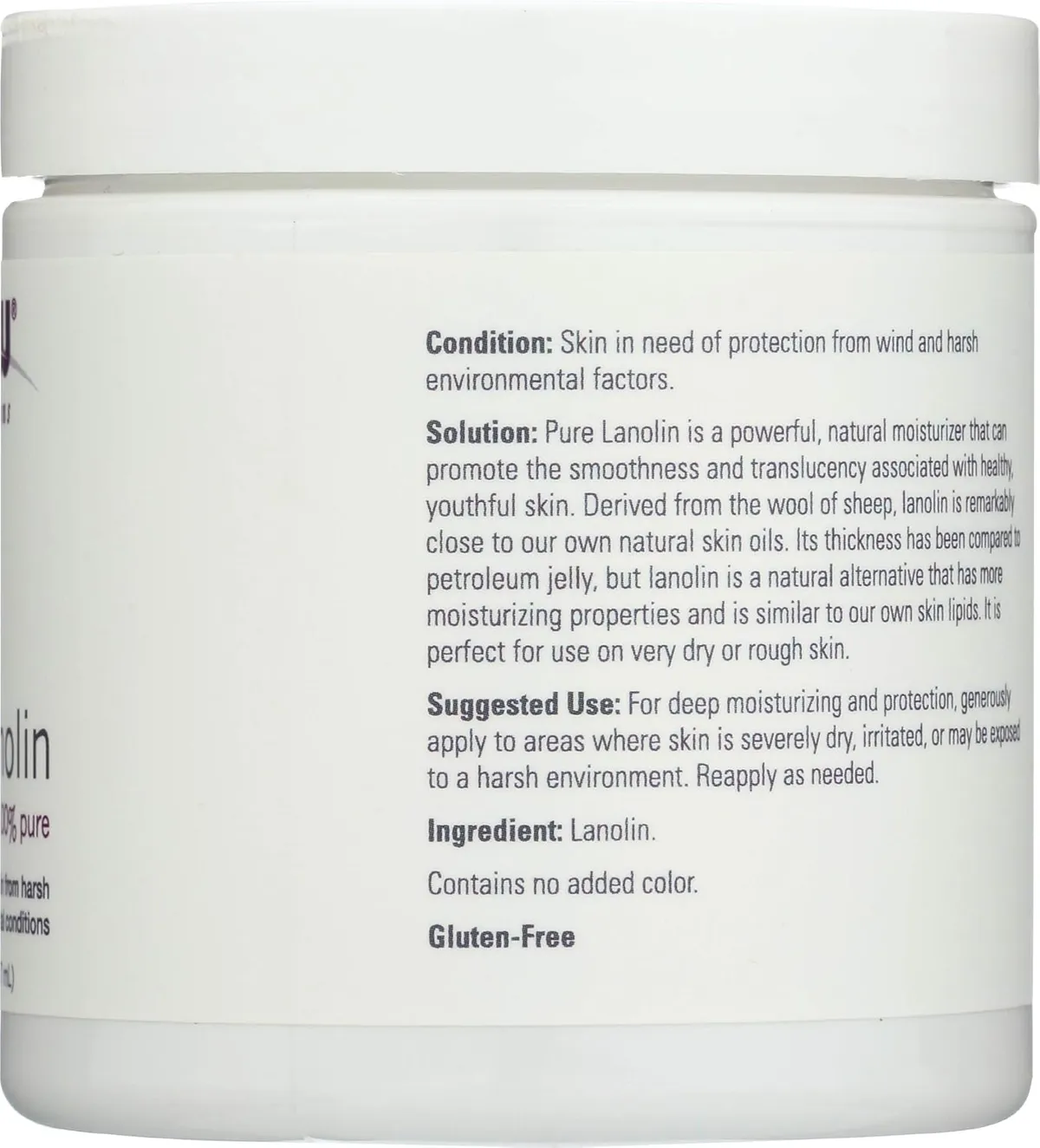 Now Foods Lanolin Pure, 7oz, Pack of 1.  Packaging May Vary