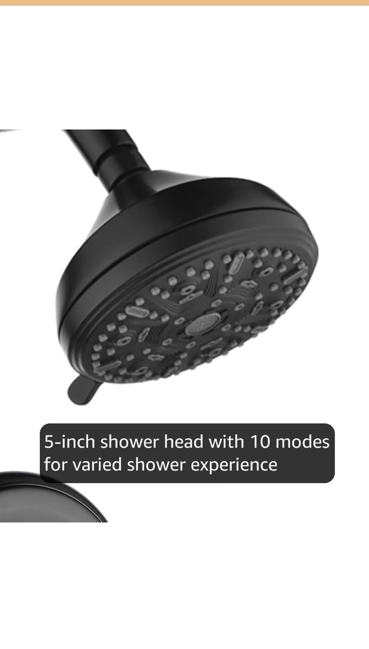 Tub Shower Faucet Combo Set Bathtub Faucet Set Shower System with Tub Spout Shower Tub Kit Shower Valve and Trim Kit Shower Fixtures Matte Black