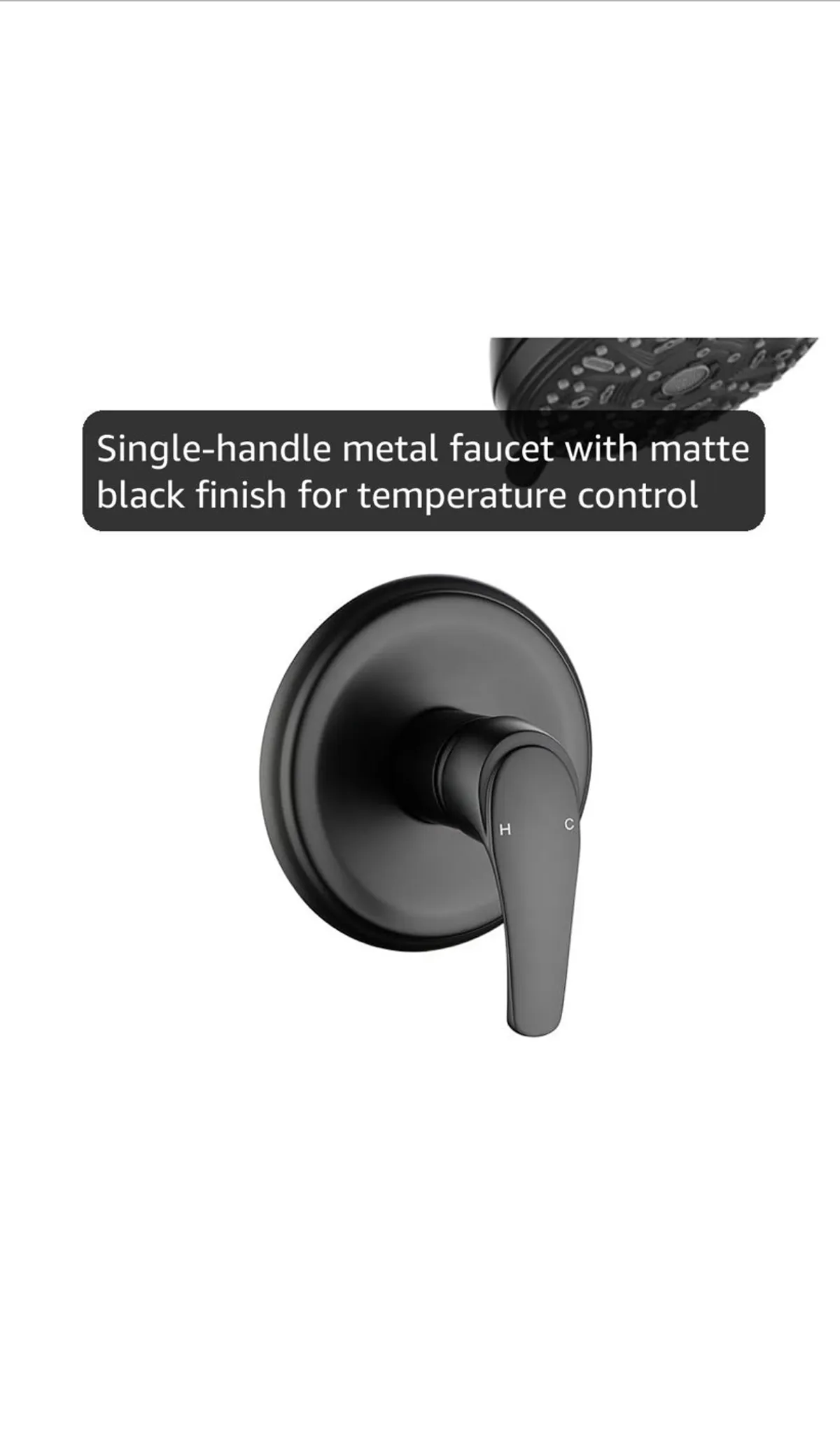 Tub Shower Faucet Combo Set Bathtub Faucet Set Shower System with Tub Spout Shower Tub Kit Shower Valve and Trim Kit Shower Fixtures Matte Black