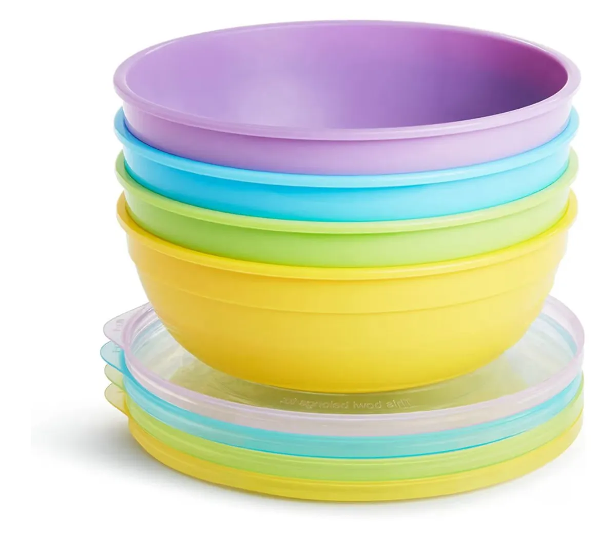 Love-A-Bowls 10Pcs Multicolor Baby Feeding Set, Includes Bowls With Lids And Spoon
