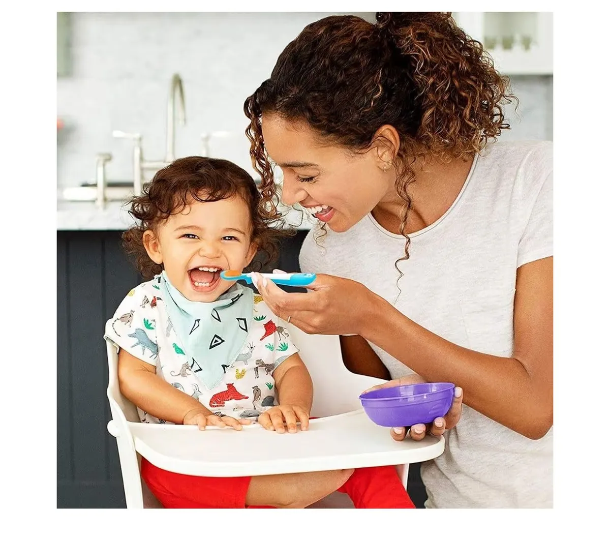 Love-A-Bowls 10Pcs Multicolor Baby Feeding Set, Includes Bowls With Lids And Spoon