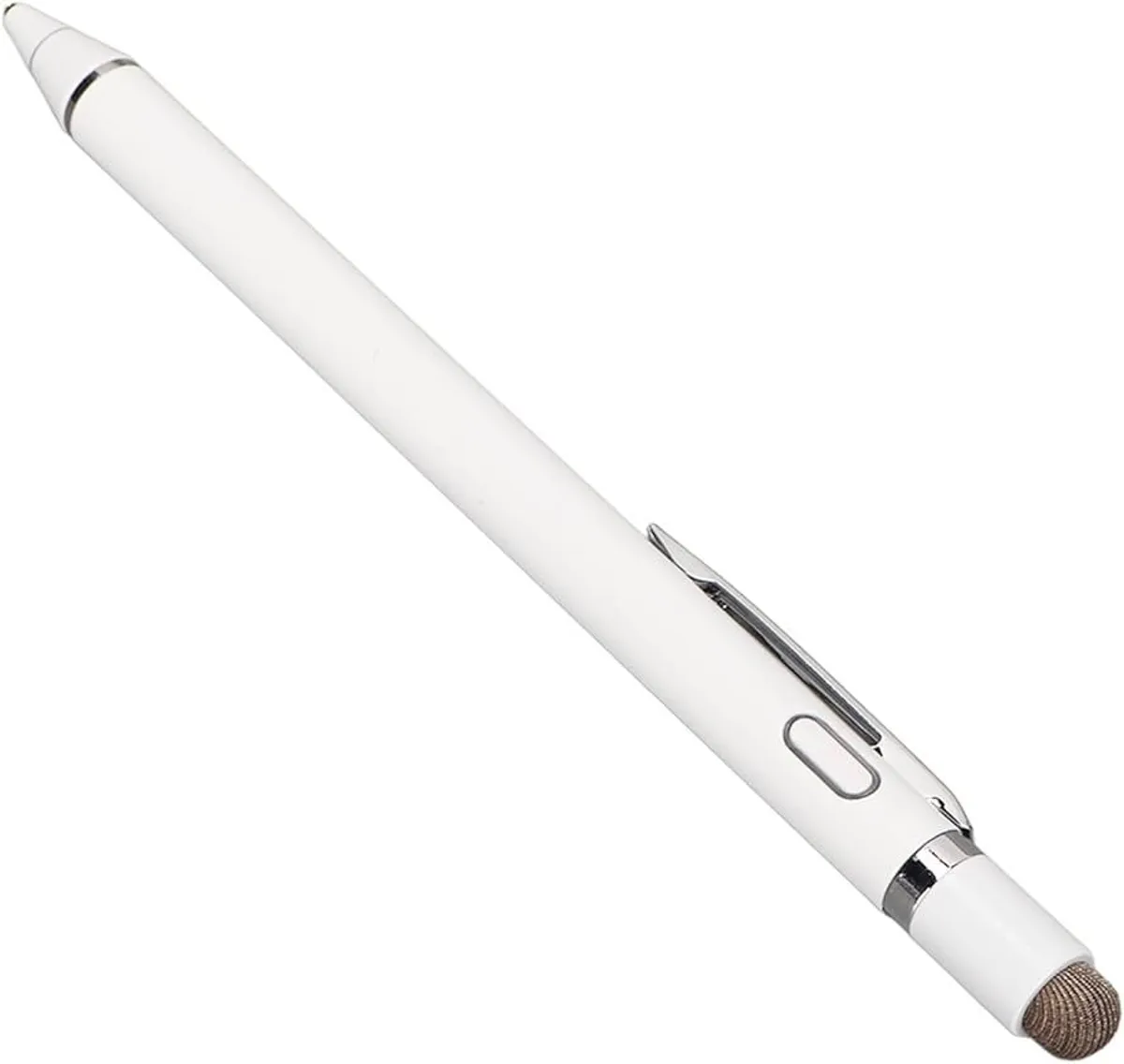 Stylus Pen for Touch Screens, 1.5 mm Fine Tip, High Sensitivity and Precise Active Capacitive Stylus Pen, Slim, Stylish Universal Digital Pen for Mobile Phones (White)