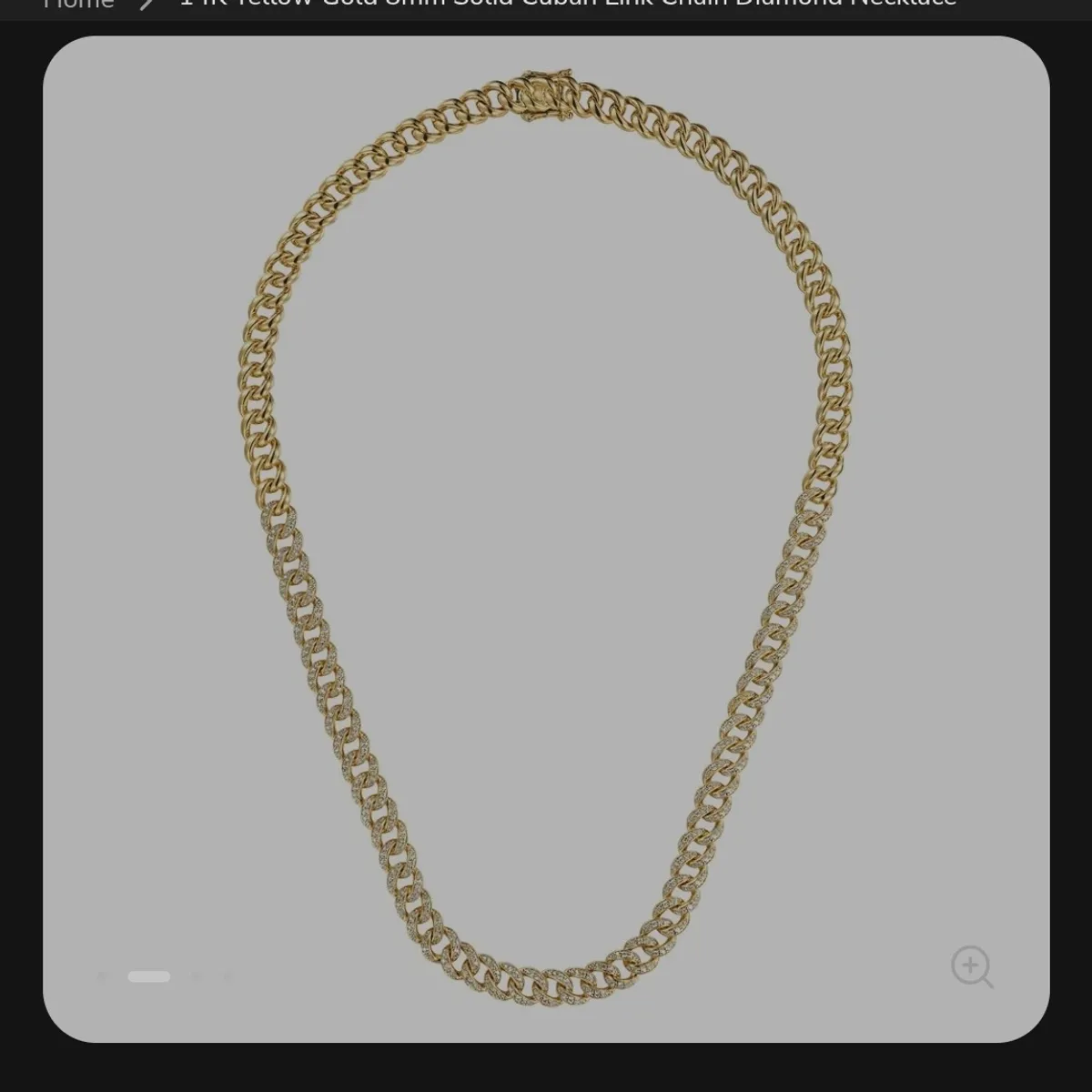 Men's Gold  Diamond Lip Pendant Necklace