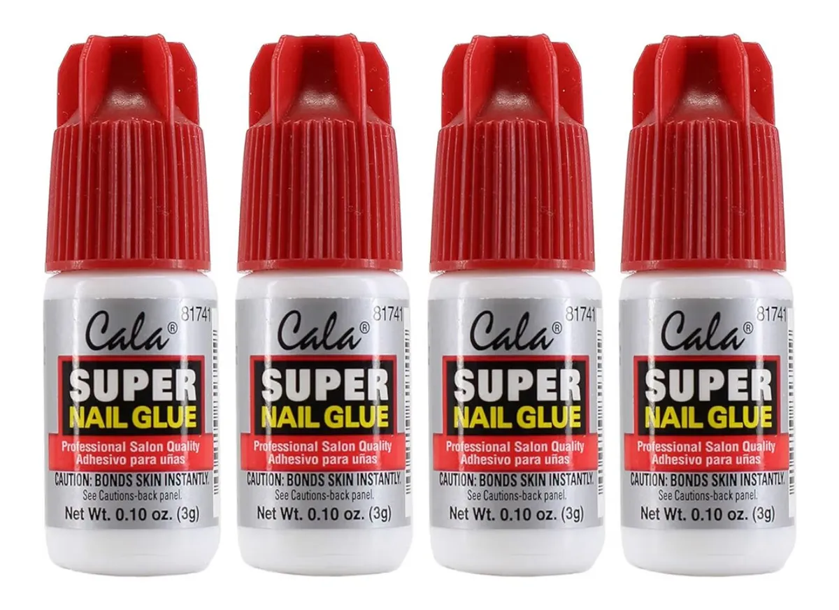 Super Nail Glue Professional Quick Dry Nail Glue Adhesive for False Nails, Tips & Art Accessories (Pack of 8)