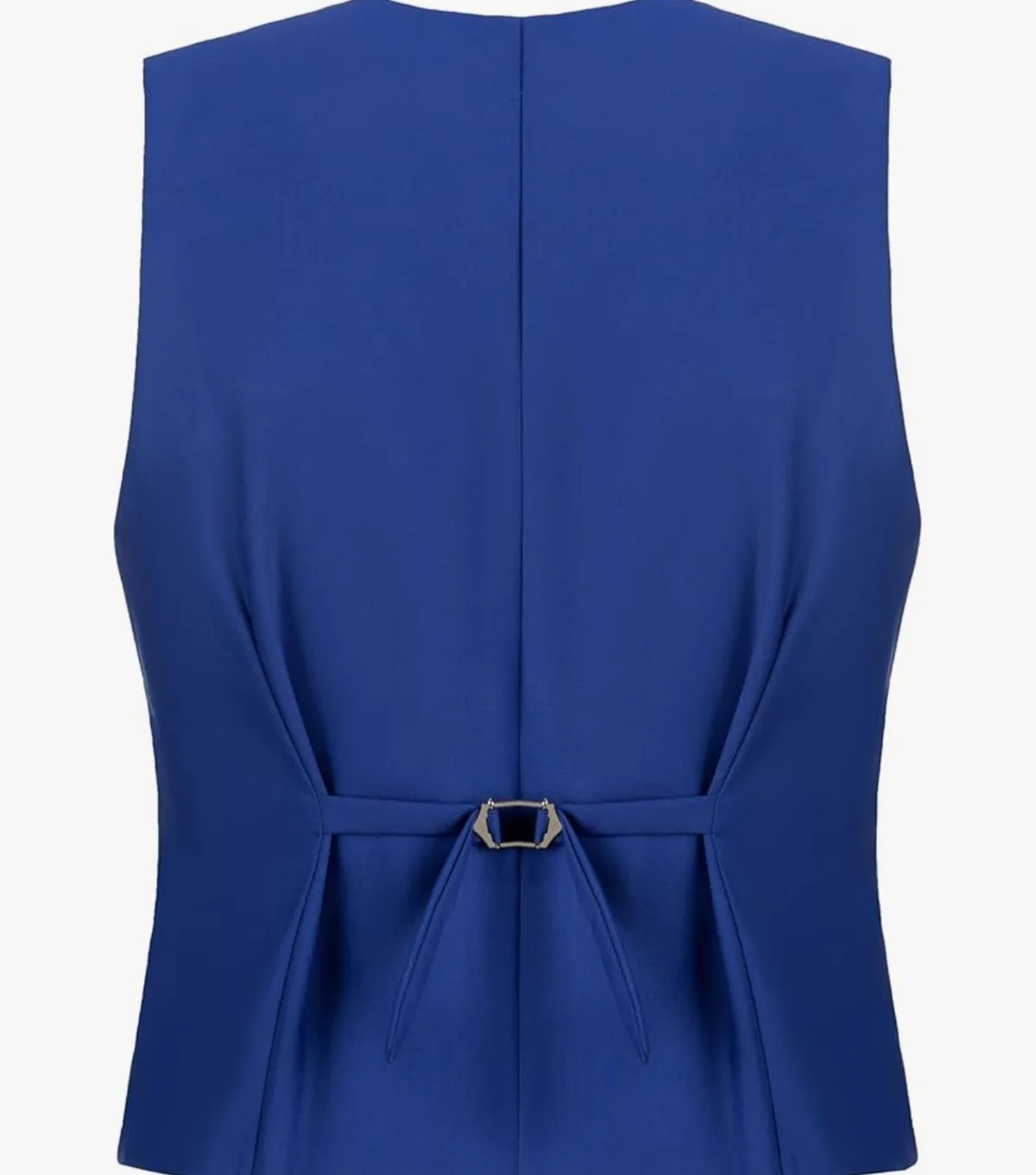 Men's Suit Vest Business Formal Dress Blue Vest for Men Solid Color Casual Wedding Tuxedo Waistcoat - M