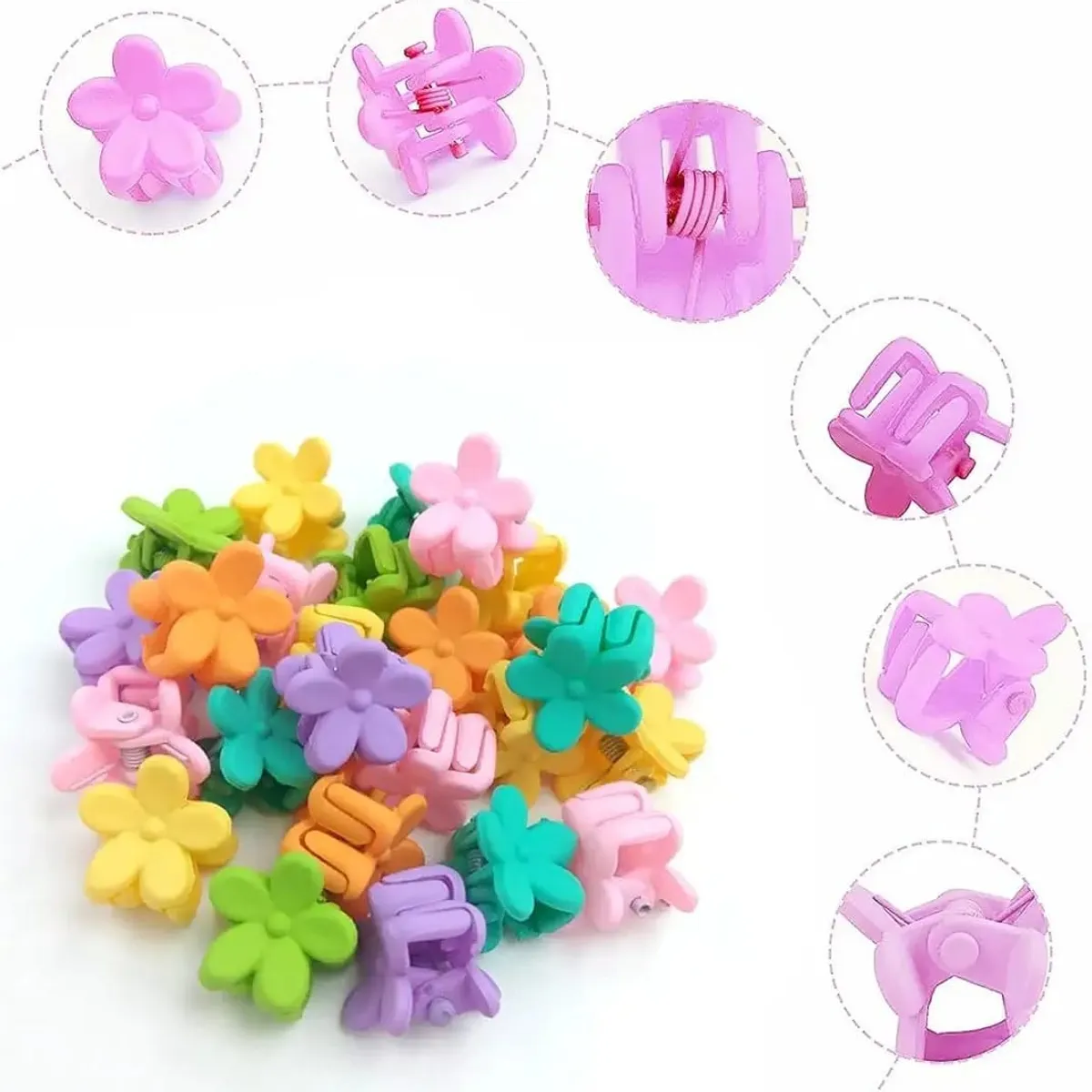 Flower Claw Clip,50pcs Hair Clips For Women