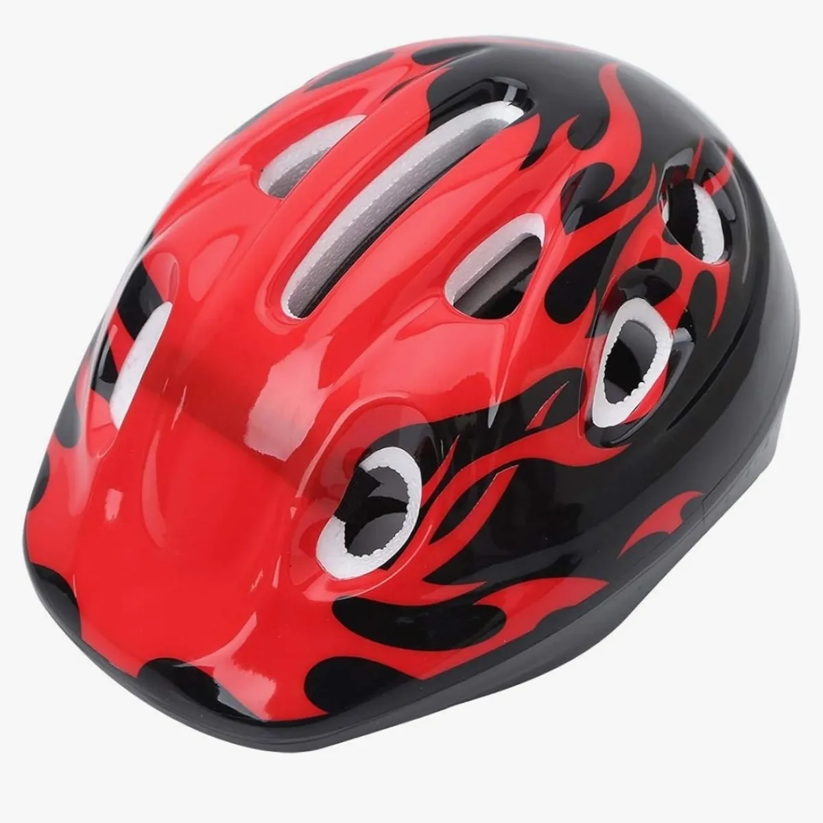 Children's Red Bicycle Helmet 7 Piece Set