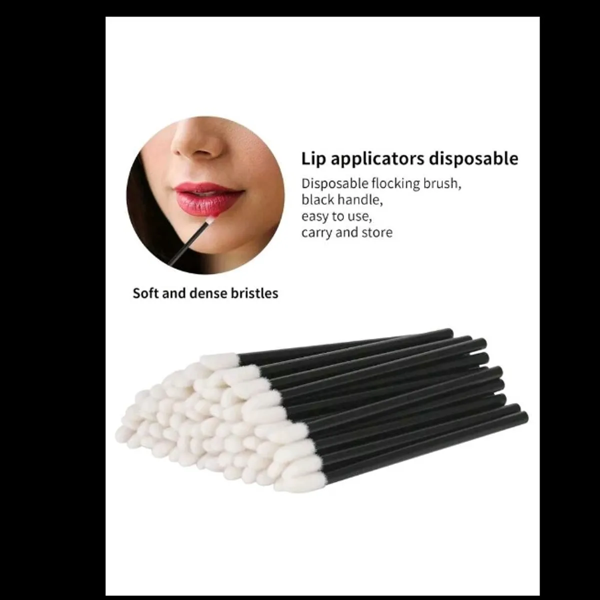 100pcs Disposable Lipstick And Lip Gloss Sticks