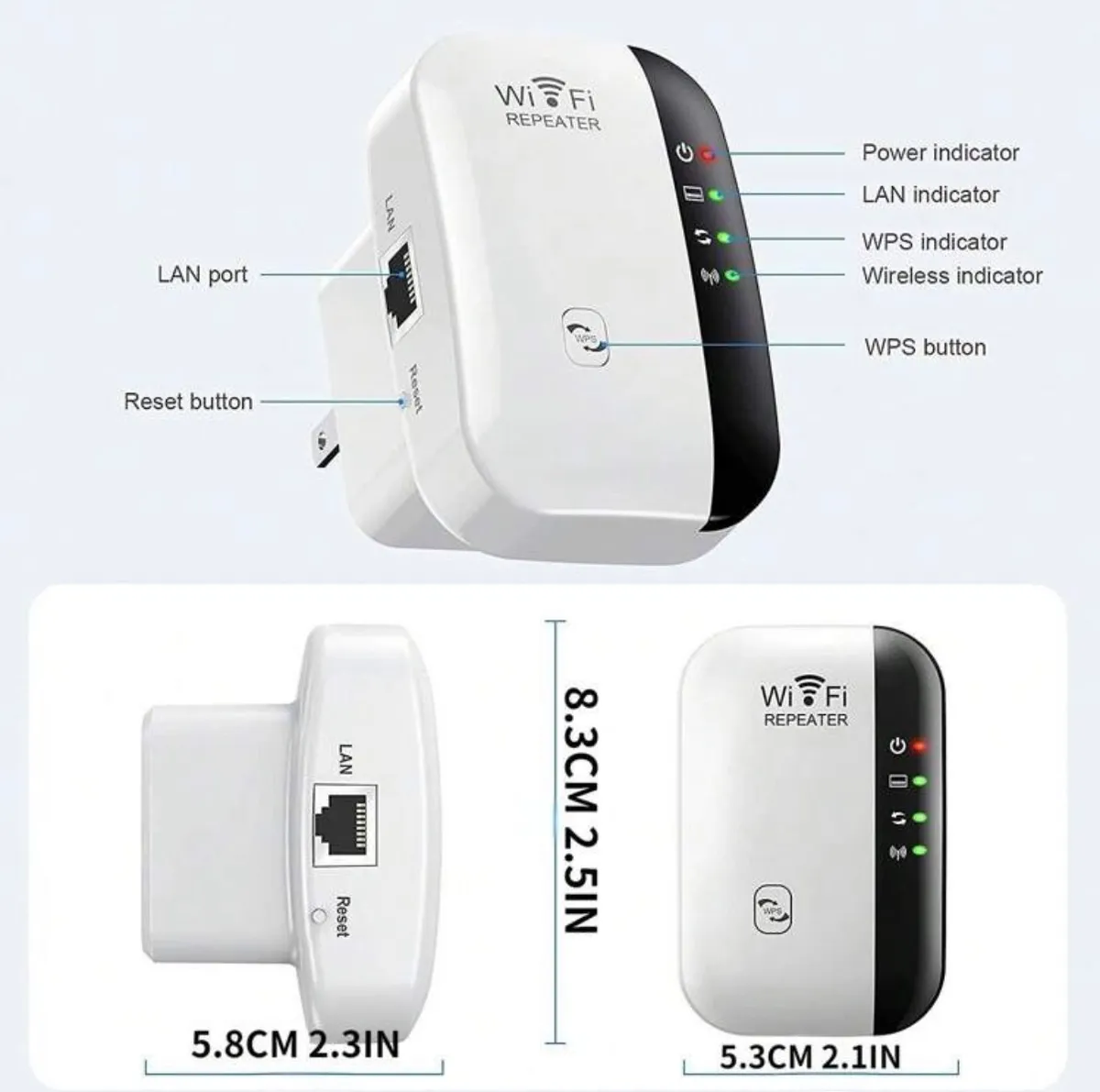 WiFi Repeater Extender- High Speed 300Mbps