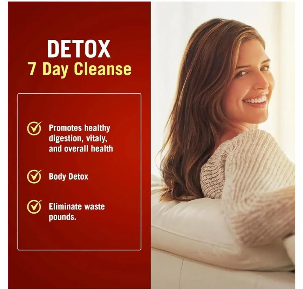 The Cleaner Detox, 52 Capsules, Powerful 7-Day Women Formula, Complete Internal Cleansing Formula for Women Support Digestive Health