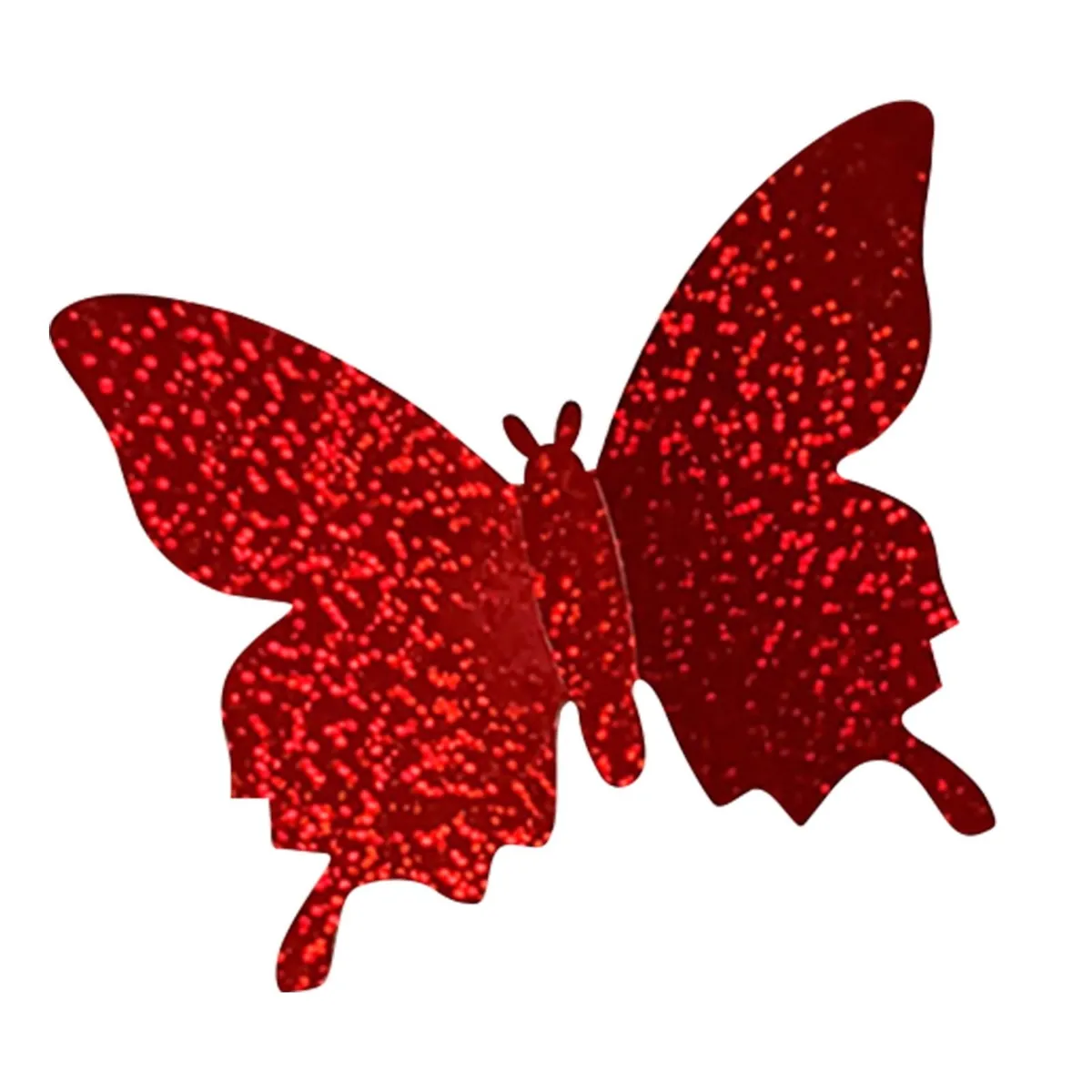 Agiferg 12pcs 3D Three-dimensional Flashing Butterfly Wall Stickers