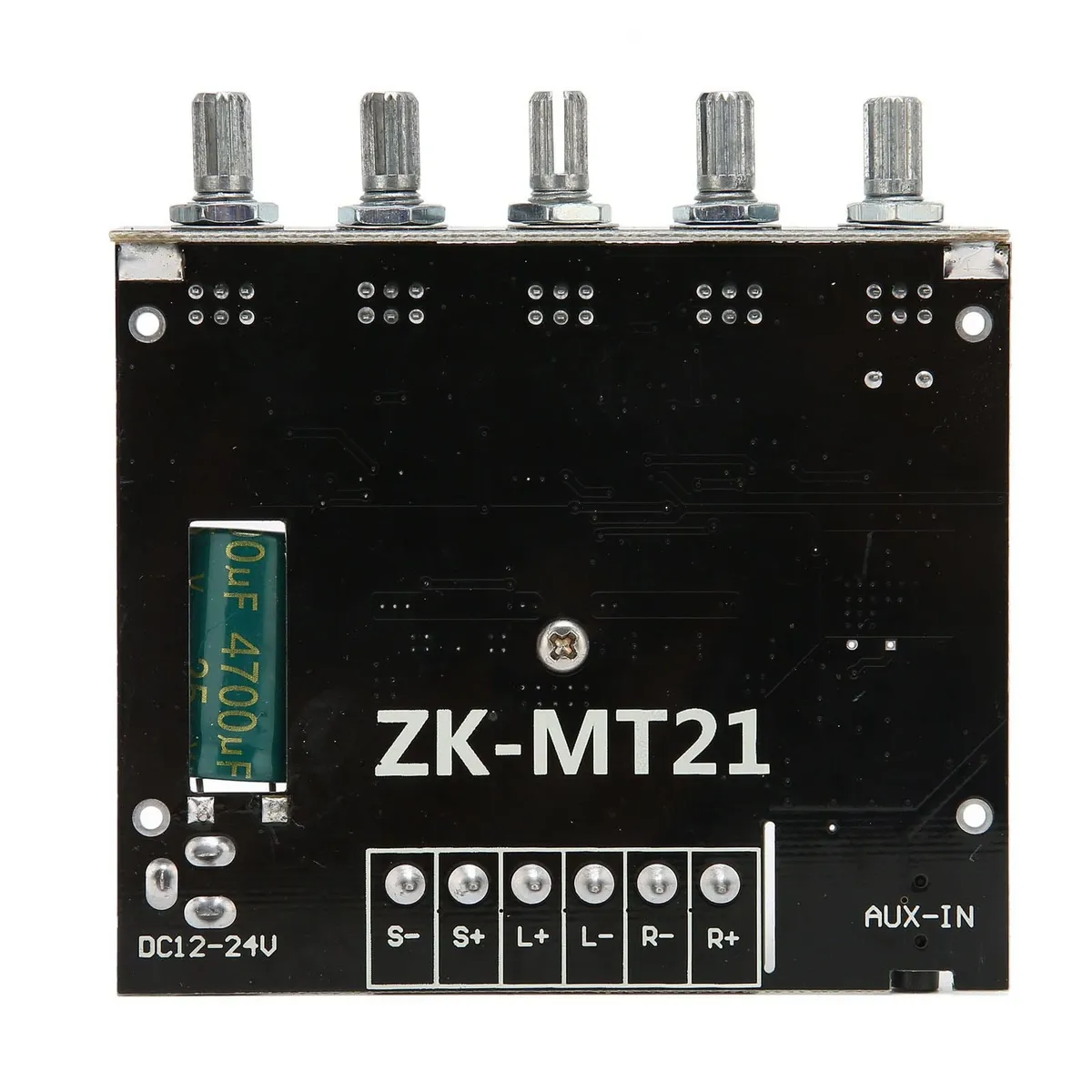 RELAND SUN ZK MT21 Audio Amplifier Module 2.1 Channel AUX 12V 24V 2x50W 100W Stereo Board