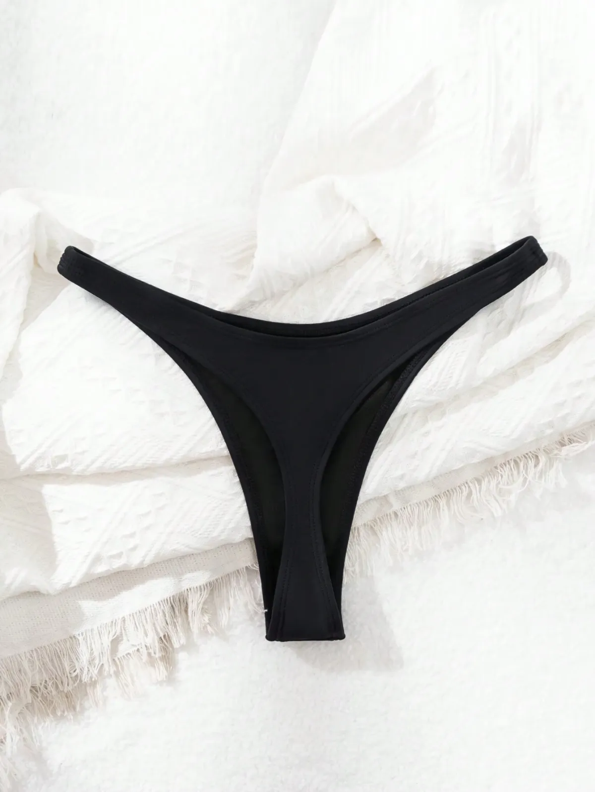 Women's Black Summer Swim Beachwear Bottom Only Size M