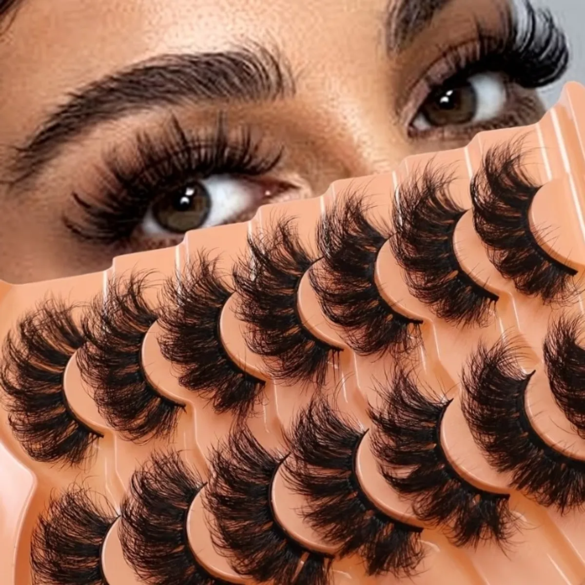 7 Pairs Women's Eyelashes Thick and Curled