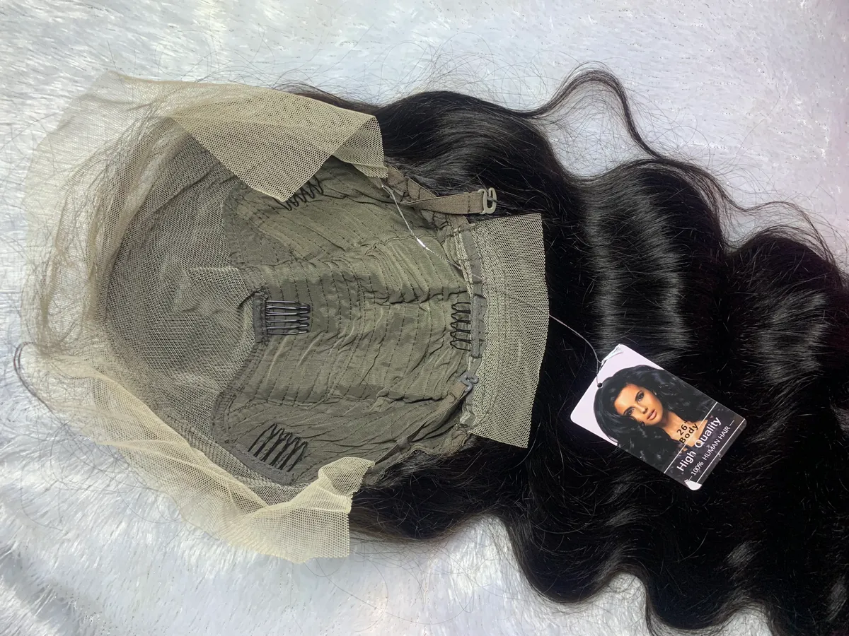 26 inch body wave human hair 13*4 lace front wigs 100% human hair 180% density