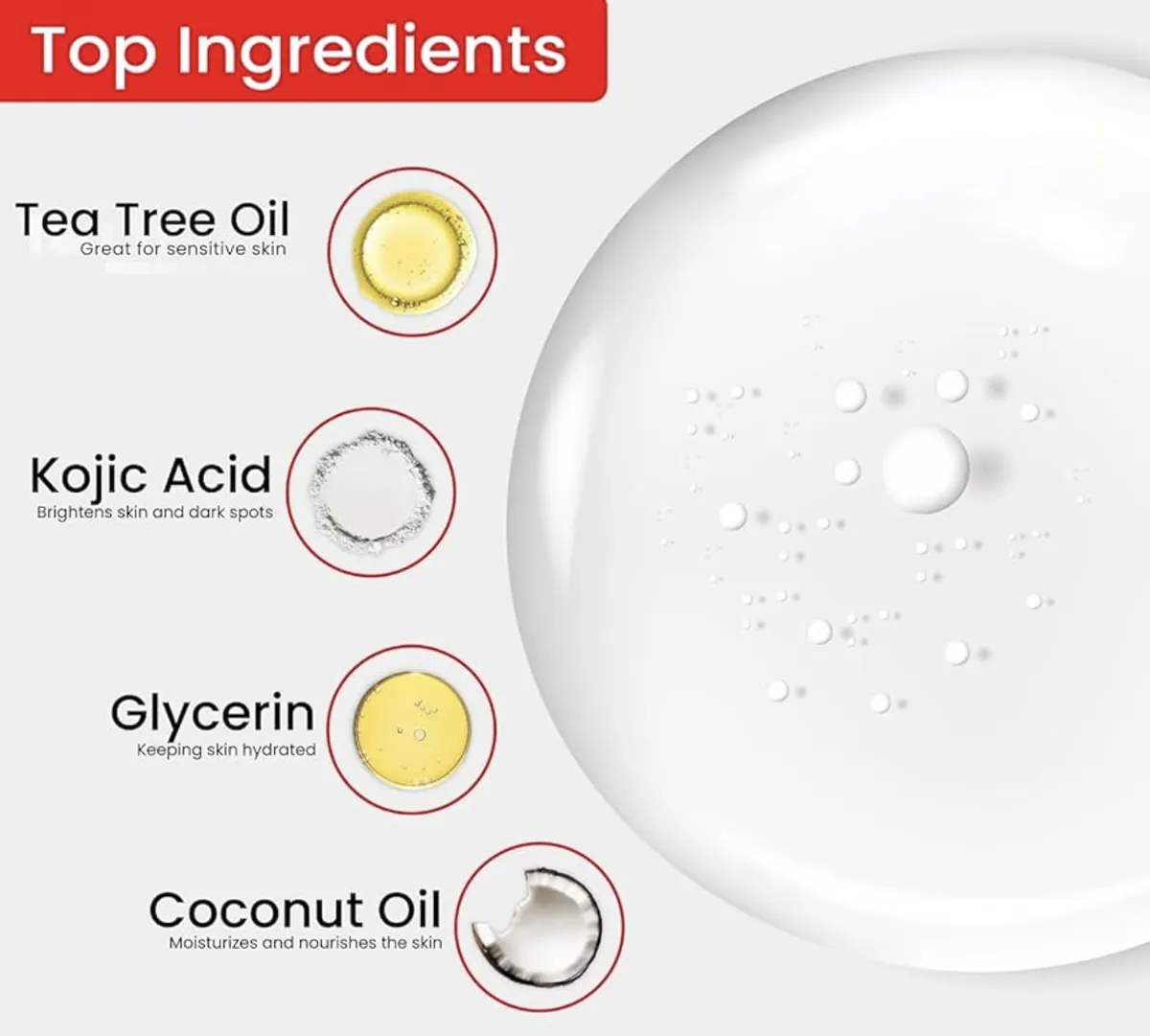 Kojie San Skin and Body Soap – Original Kojic Acid, Soap Bar with Coconut & Tea Tree Oil – 3 x 65g Bars