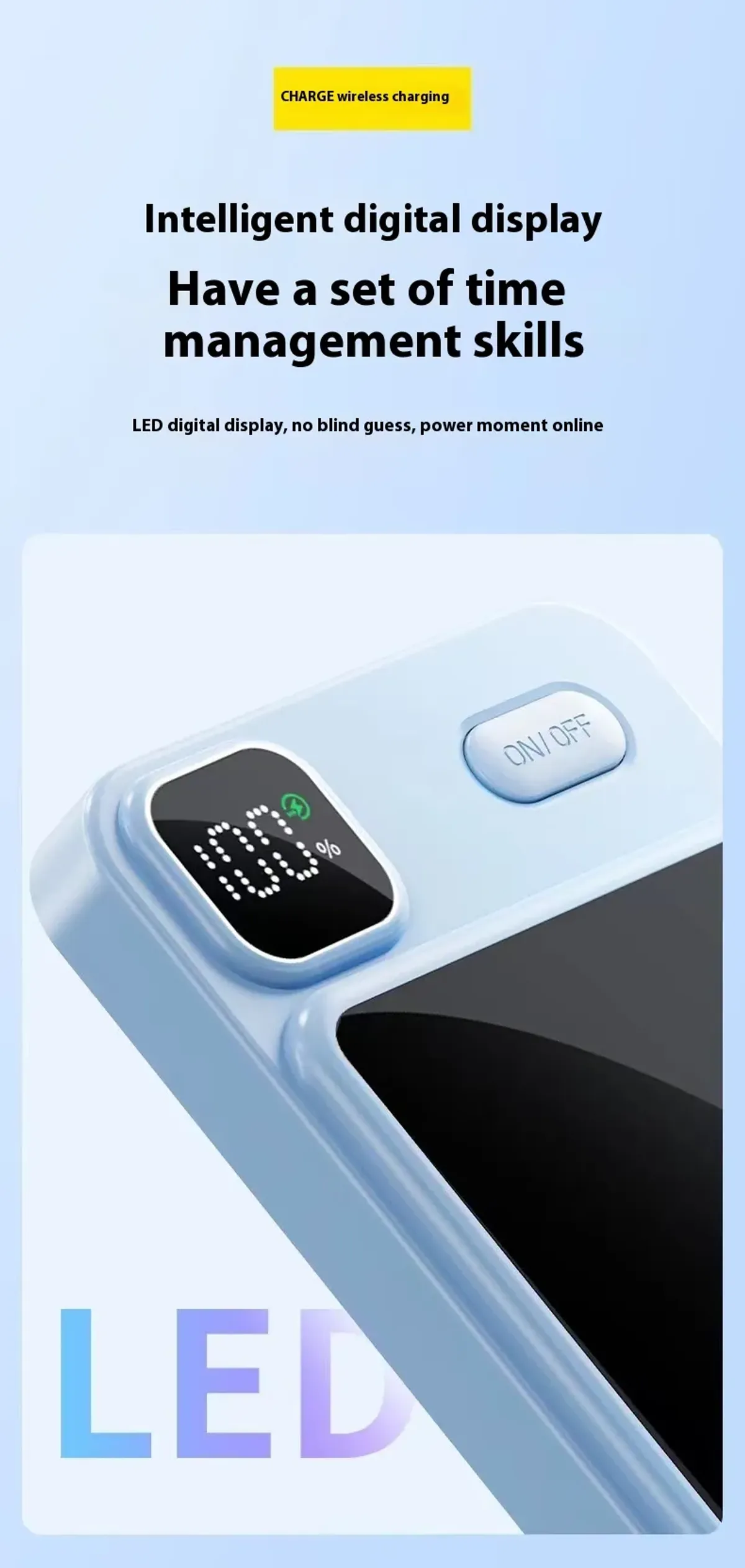 MagSafe fast charging portable power bank 10,000mah (Black)