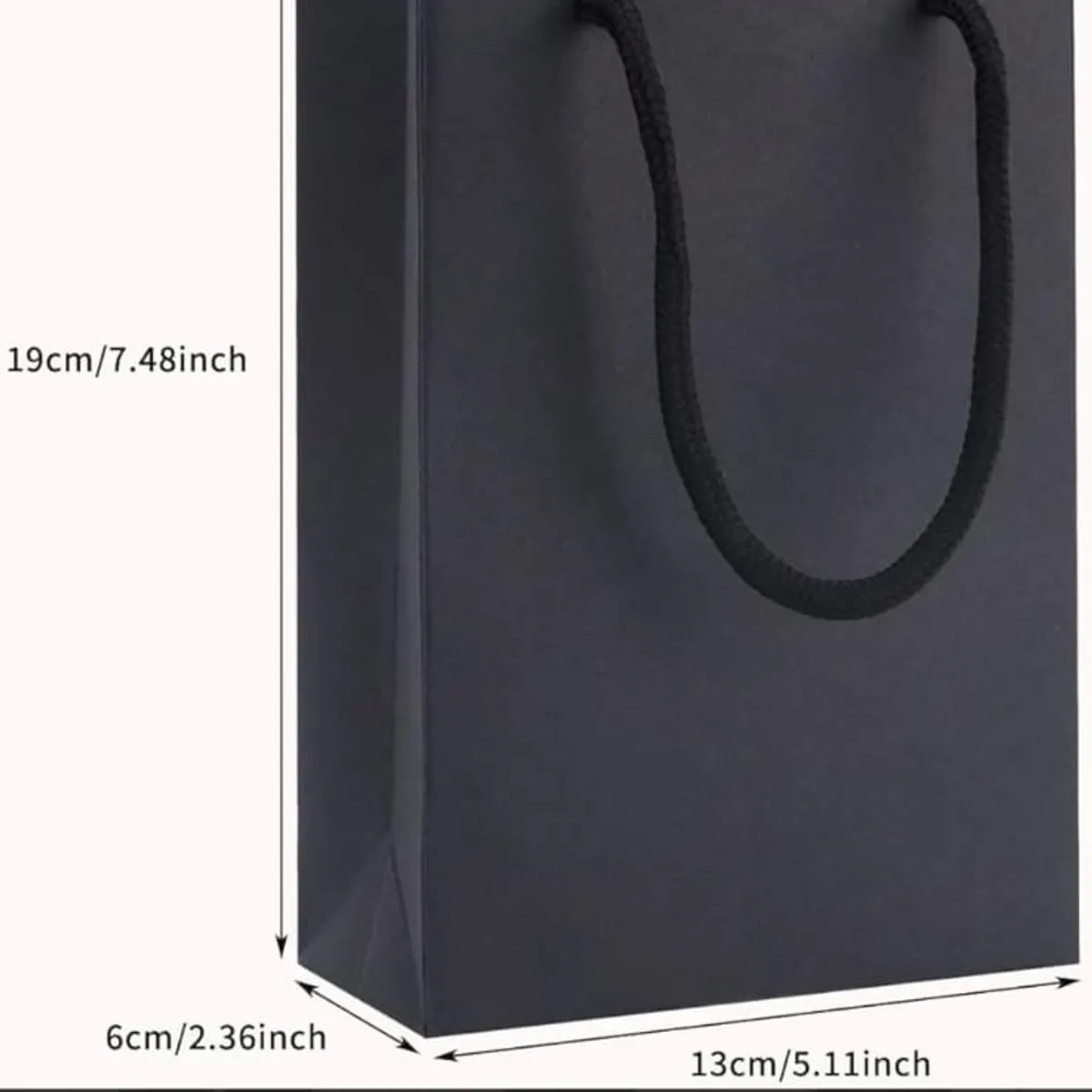 Small Gift Bags with Cotton Handle 1Pack, 22x10 Inch-5 Pcs