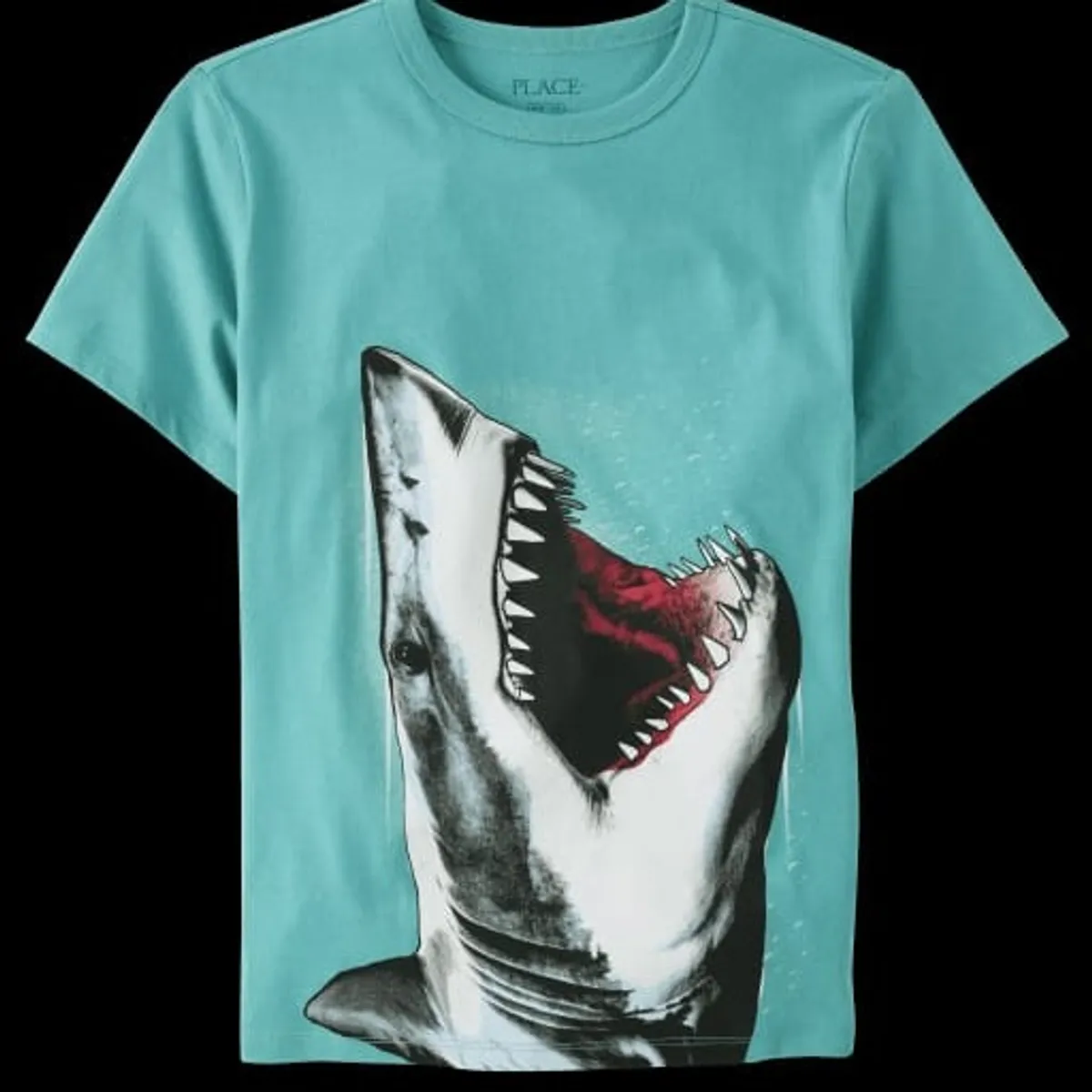 Boys Short Sleeve Shark Graphic T-Shirt-Size 5/6