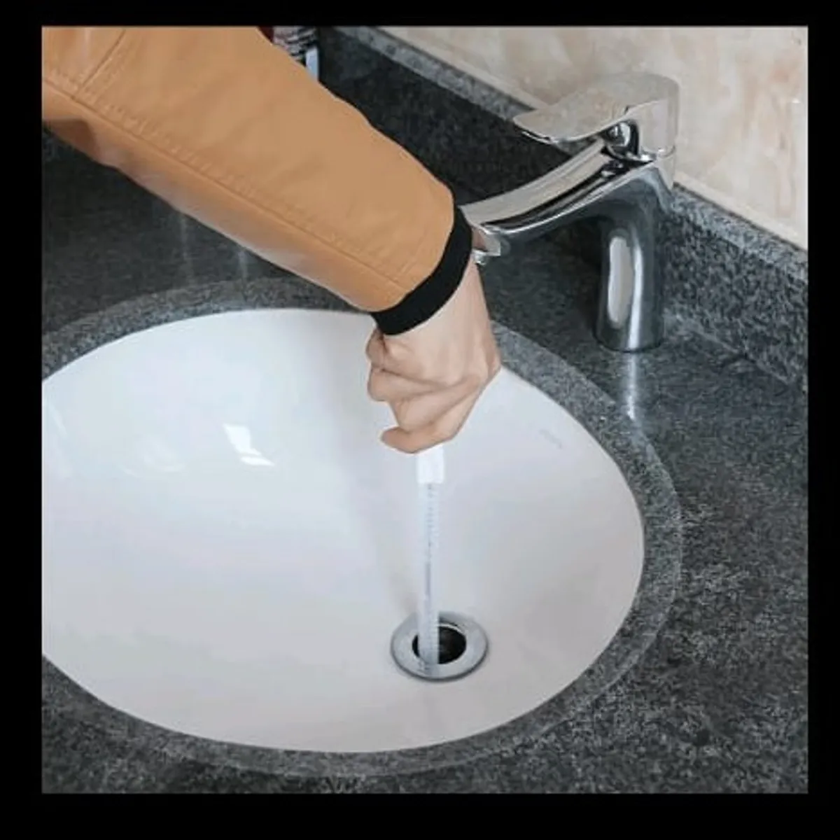 Sink Drain Overflow Cleaning Brush, Household Sewer Hair Catcher