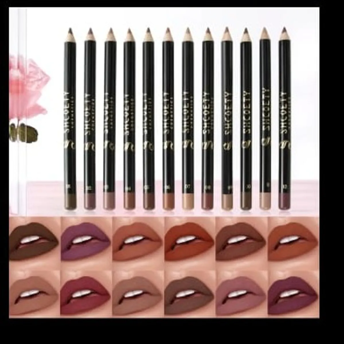 Matte Lip Liner Set 12pcs