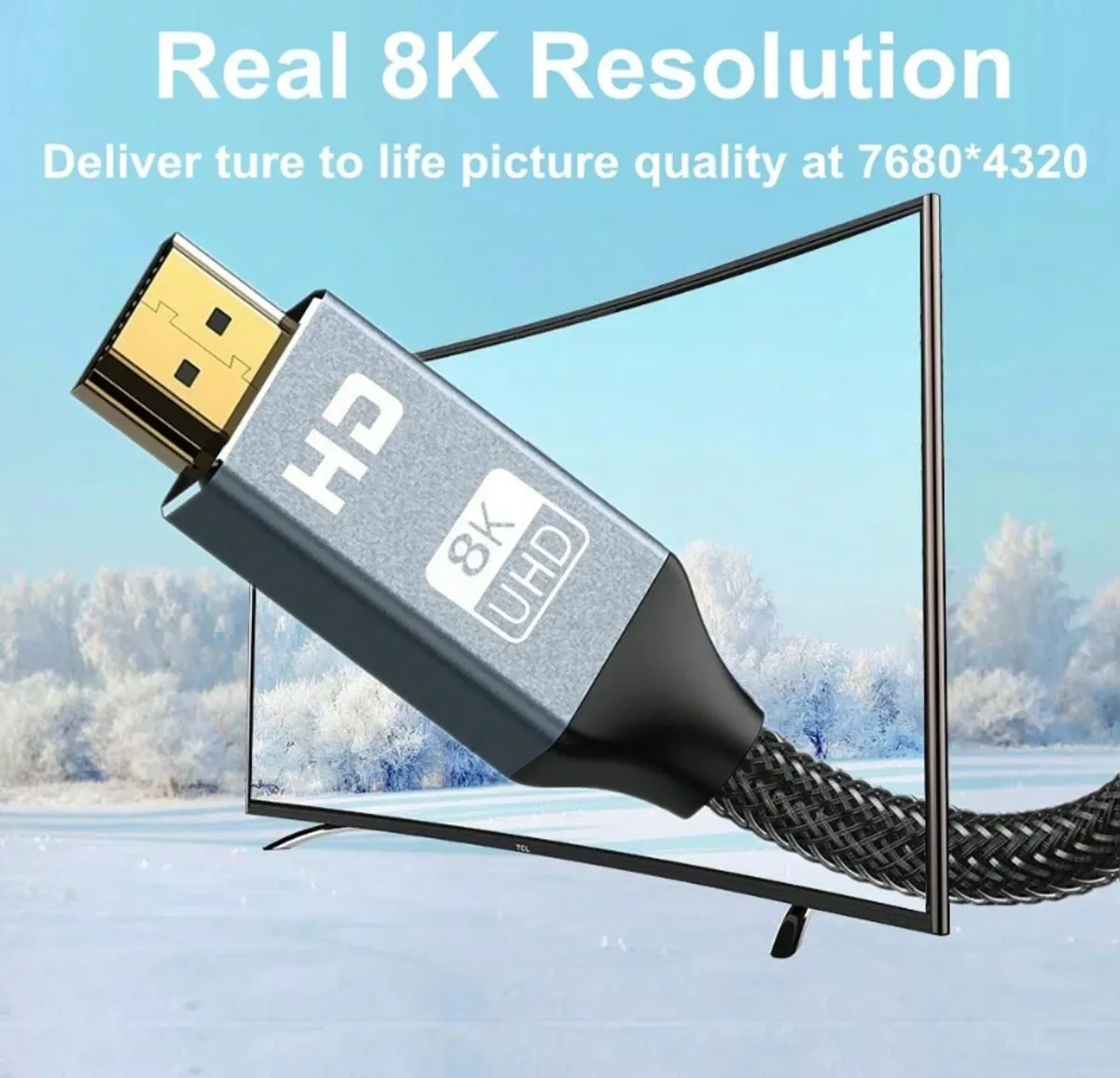 8K Ultra HDMI to HDMI Cable (6.5ft)
