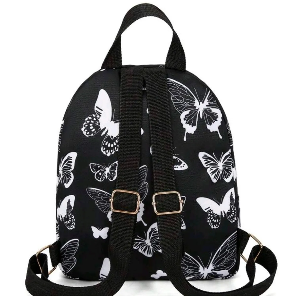 Black& White  Butterfly Mini Backpack