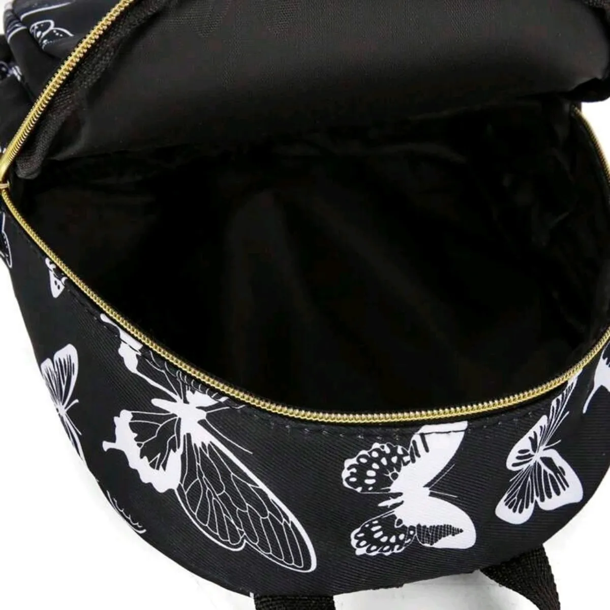 Black& White  Butterfly Mini Backpack