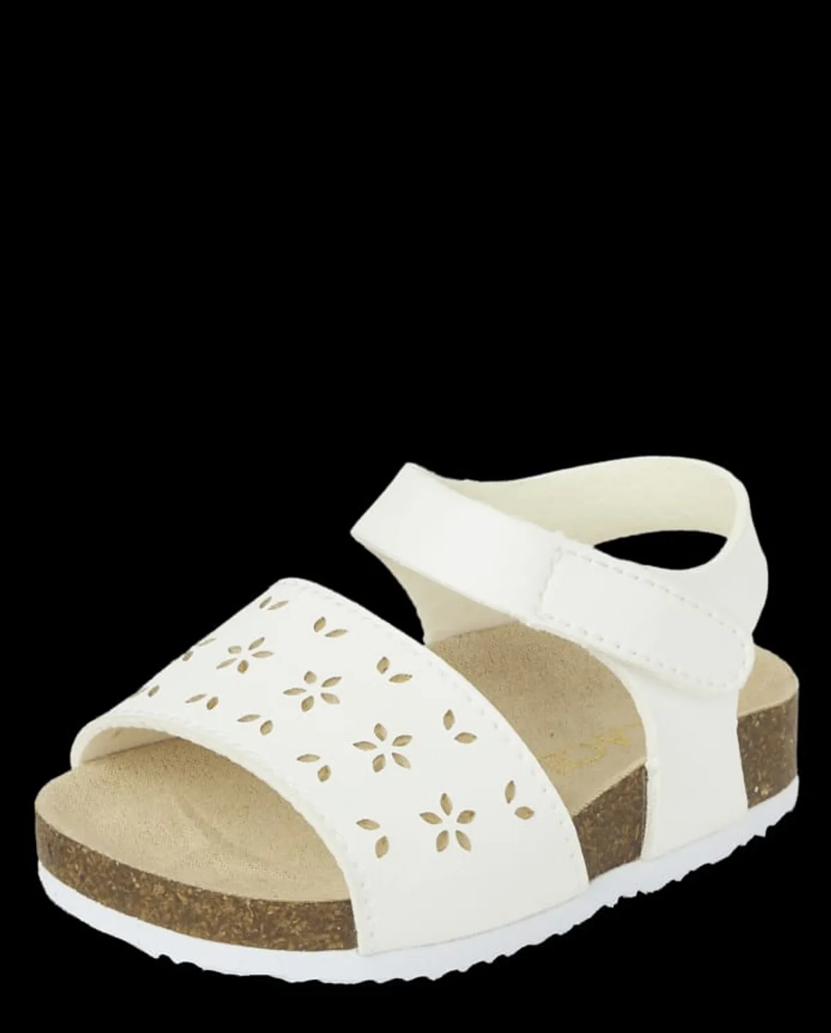 The Children's Place White Baby Girls Perforated Flower Sandals - Size 3-6 Months