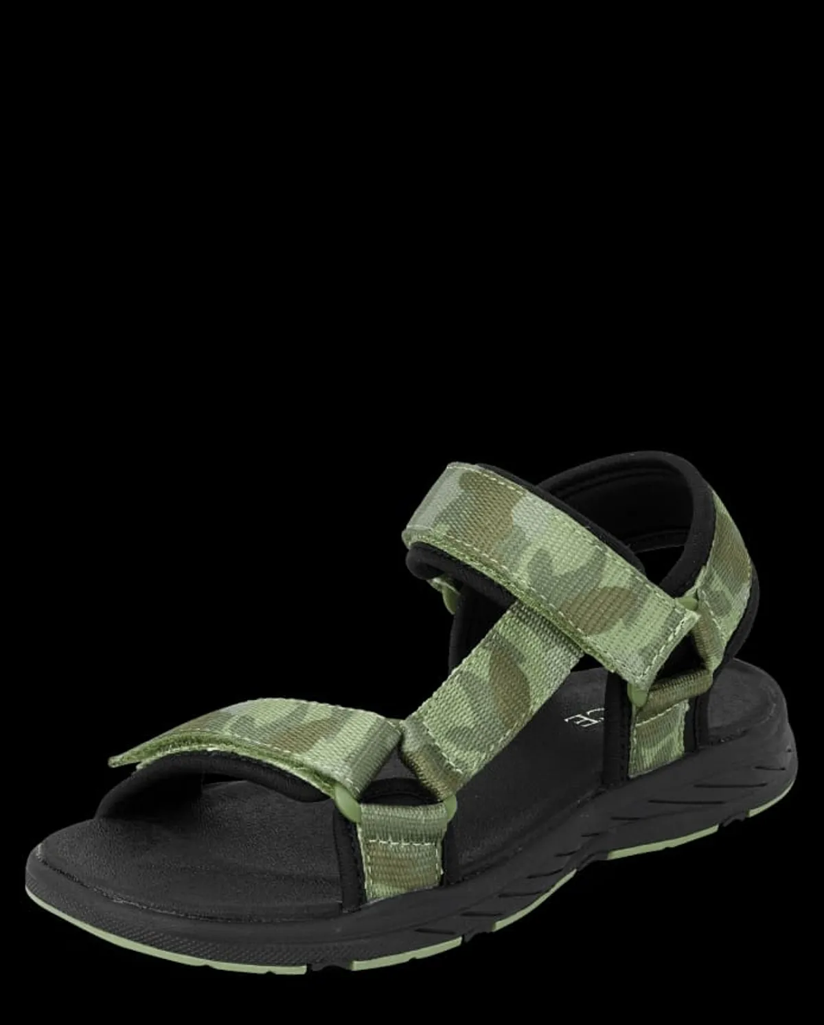 The Children's Place Boys Camo Webbed Olive Green Sandals  - Size 1